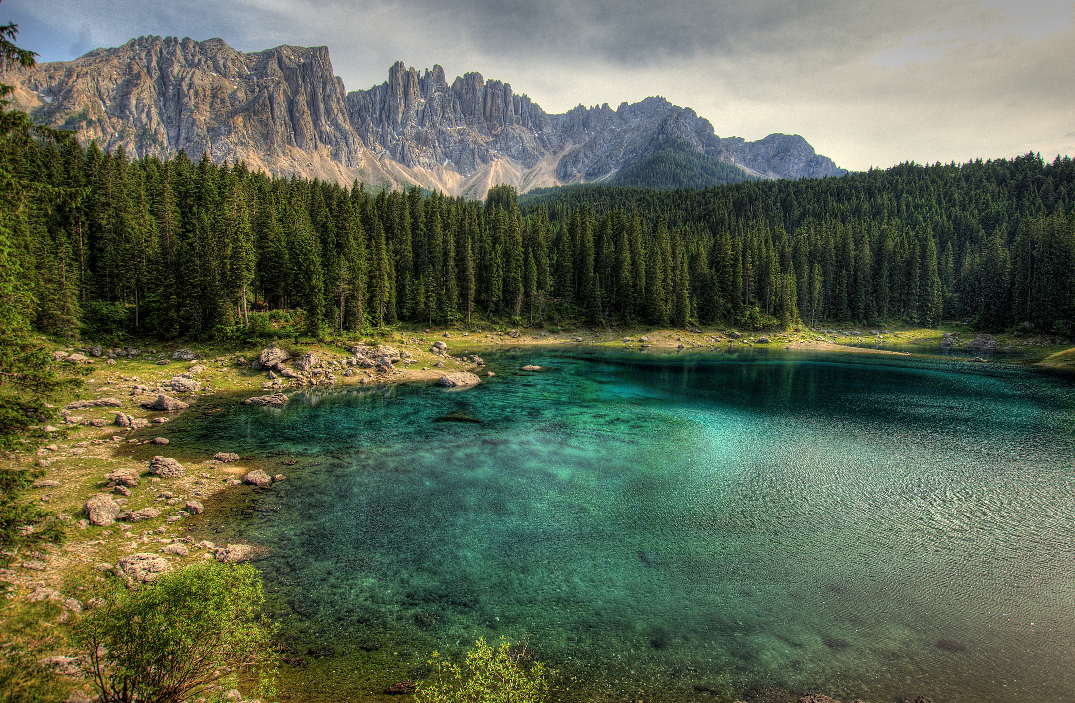 Free download wallpaper Mountain, Fir, Nature, Trees, Rocks, Lake, Spruce on your PC desktop