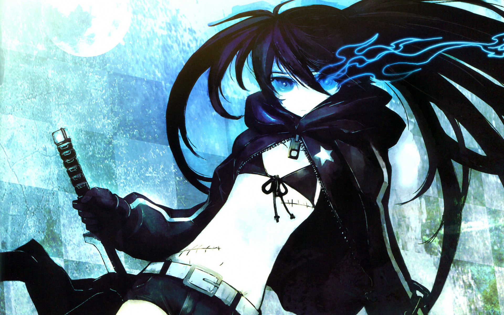 Download mobile wallpaper Anime, Black Rock Shooter for free.