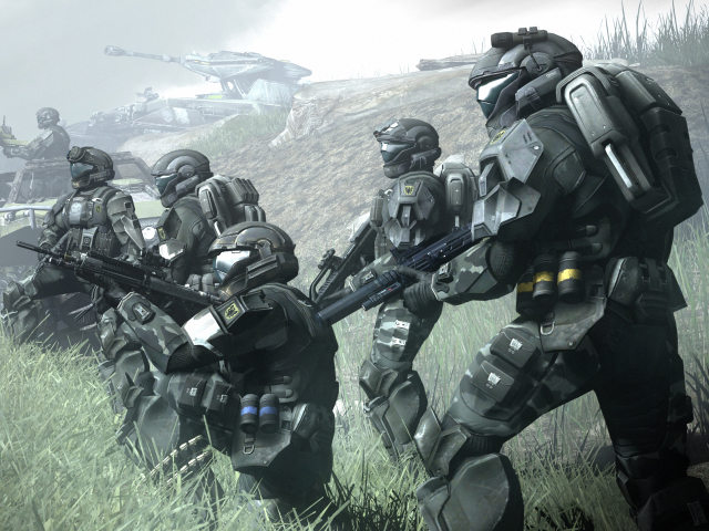 Handy-Wallpaper Soldat, Heiligenschein, Computerspiele, Halo 3: Odst kostenlos herunterladen.