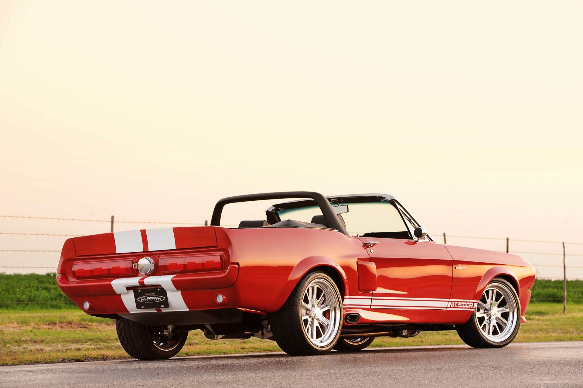 Download mobile wallpaper Convertible, Shelby Gt500 Classic Recreation, Classic Car, Muscle Car, Ford, Vehicles for free.