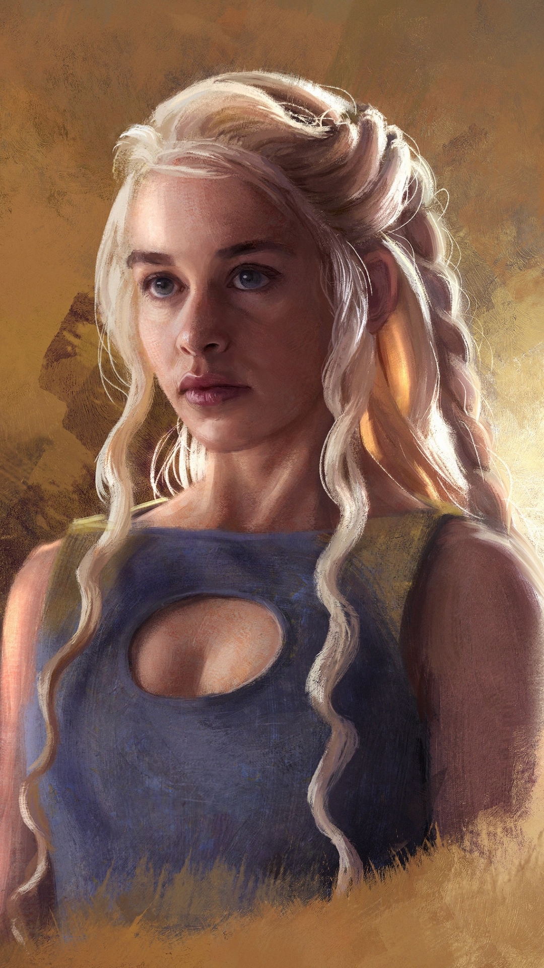 Handy-Wallpaper Blond, Blaue Augen, Blondinen, Fernsehserien, Lange Haare, Game Of Thrones: Das Lied Von Eis Und Feuer, Daenerys Targaryen, Emilia Clarke kostenlos herunterladen.