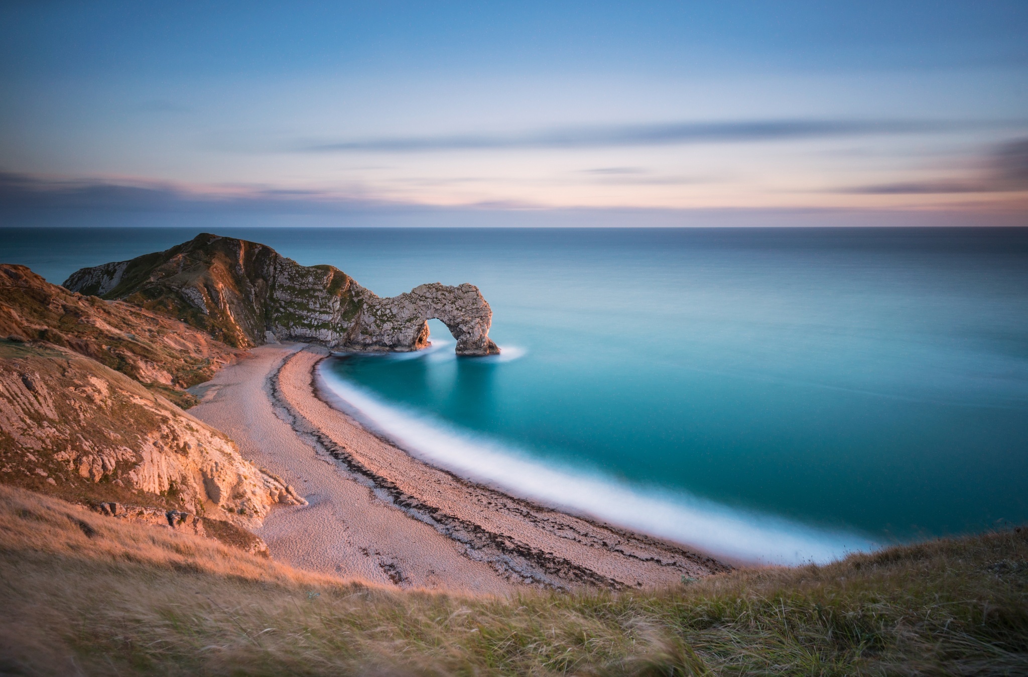 Download mobile wallpaper Beach, Horizon, Earth, Arch, Durdle Door for free.