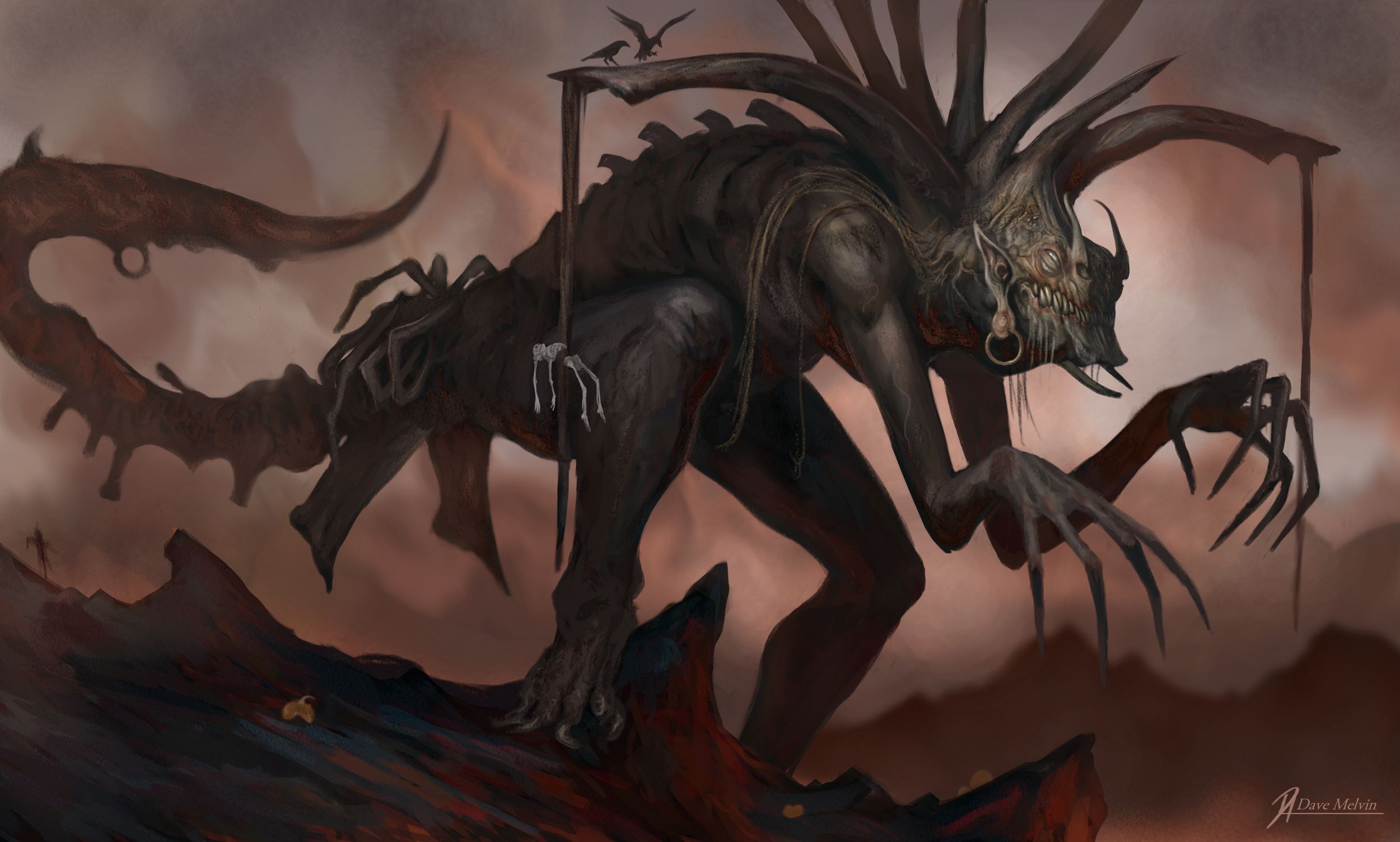 Download mobile wallpaper Dark, Creature, Creepy, Giant for free.