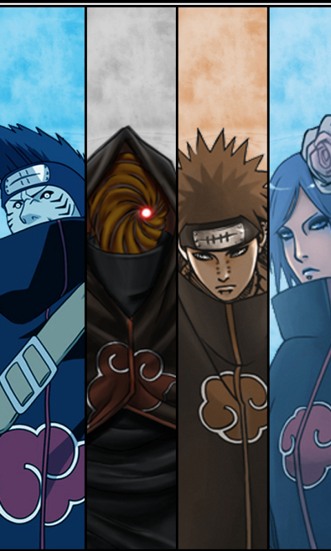 Descarga gratuita de fondo de pantalla para móvil de Naruto, Animado, Itachi Uchiha, Dolor (Naruto), Konan (Naruto), Sasori (Naruto), Hidan (Naruto), Deidara (Naruto), Obito Uchiha, Kisame Hoshigaki, Zetsu (Naruto), Kakuzu (Naruto).
