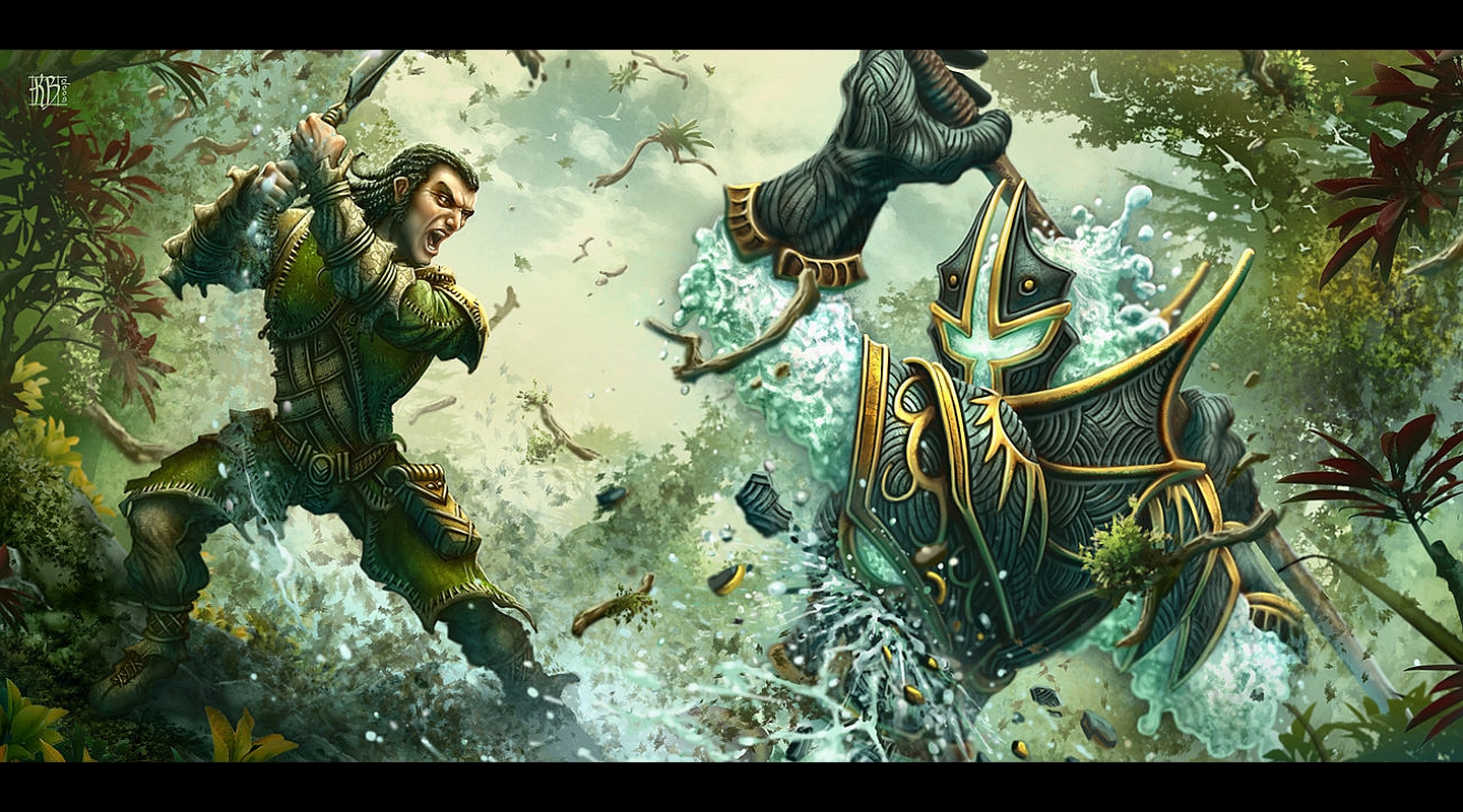 Free download wallpaper Fantasy, Battle on your PC desktop