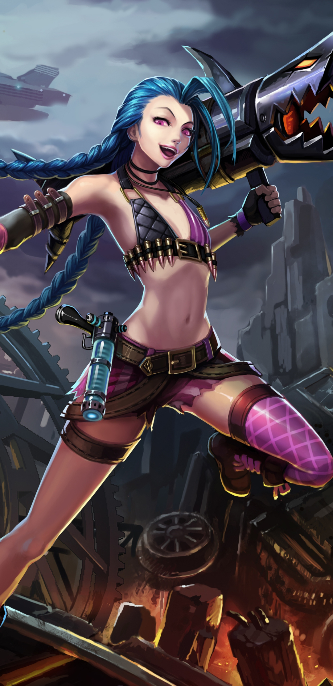 Handy-Wallpaper League Of Legends, Computerspiele, Jinx (Liga Der Legenden) kostenlos herunterladen.