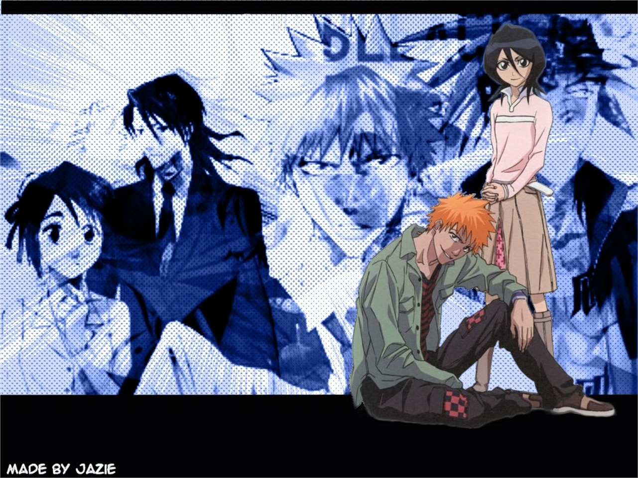 Free download wallpaper Anime, Bleach, Rukia Kuchiki, Ichigo Kurosaki on your PC desktop