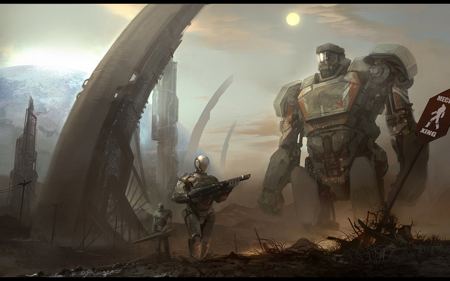 Free download wallpaper Robot, Warrior, Sci Fi on your PC desktop