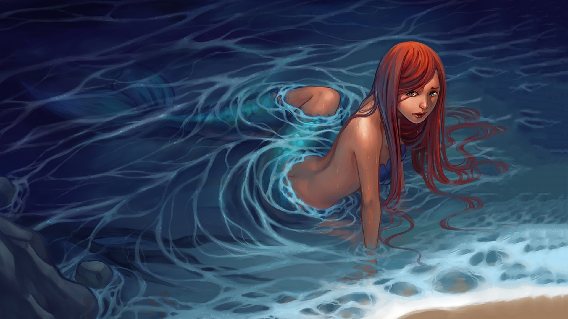 Free download wallpaper Fantasy, Mermaid on your PC desktop