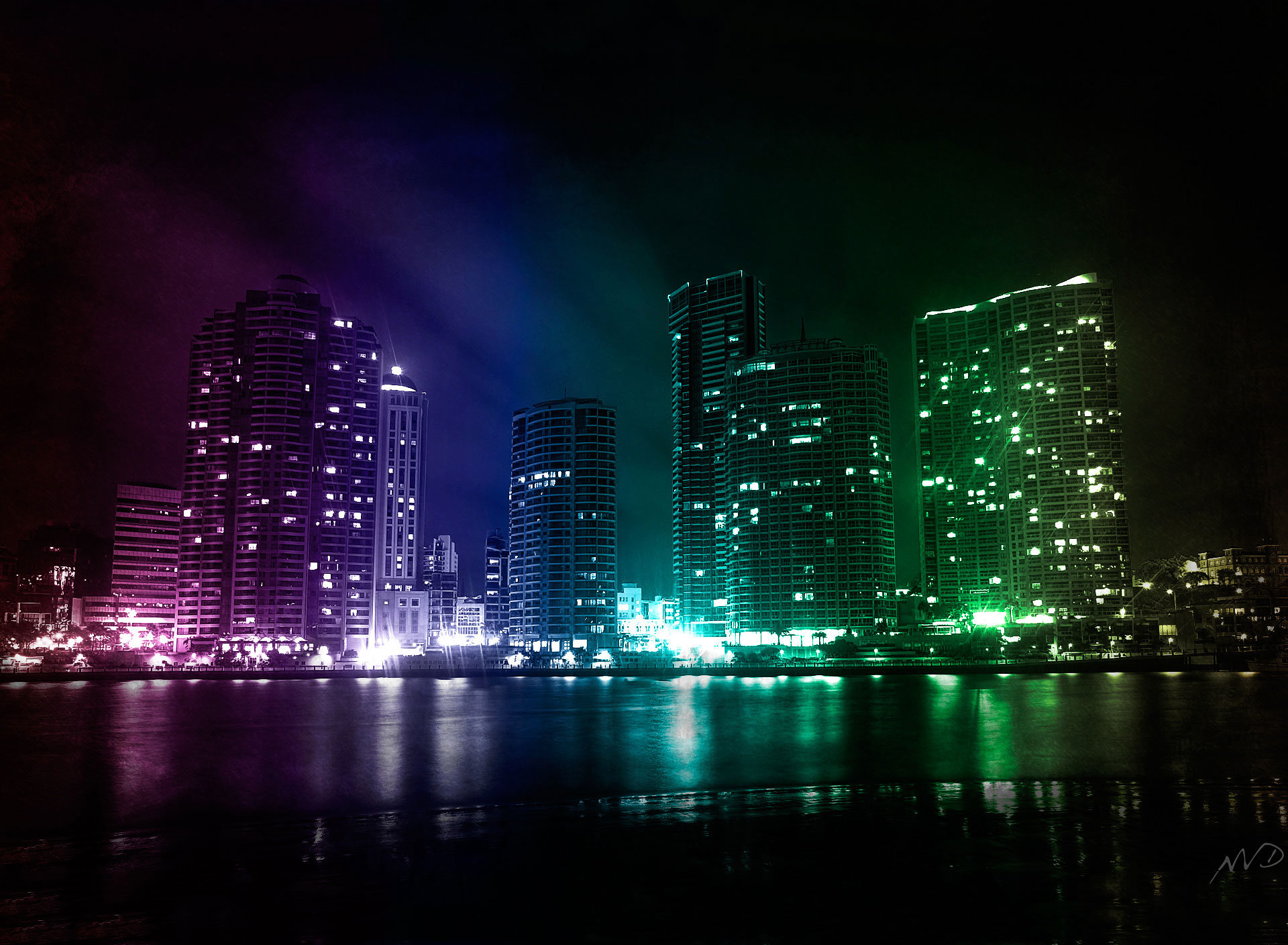 Laden Sie das Städte, Wasser, Gebäude, Licht, Stadtbild, Australien, Nacht, Brisbane, Menschengemacht, Großstadt-Bild kostenlos auf Ihren PC-Desktop herunter