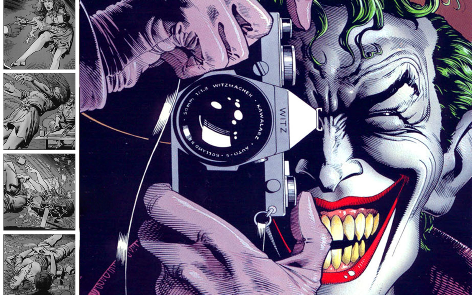 363174 скачать обои комиксы, бэтмен: убийственная шутка, джокер, бэтмен - заставки и картинки бесплатно