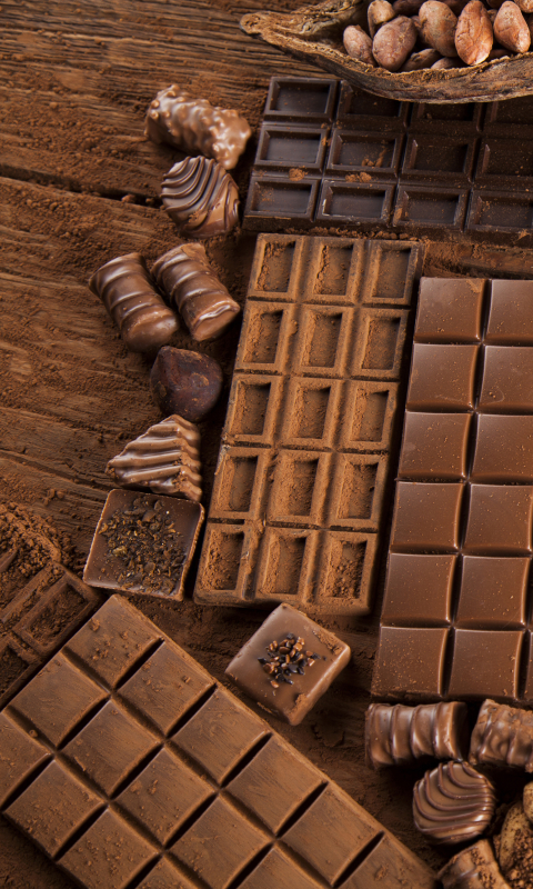 Descarga gratuita de fondo de pantalla para móvil de Chocolate, Naturaleza Muerta, Dulces, Nuez, Alimento, Bodegón.