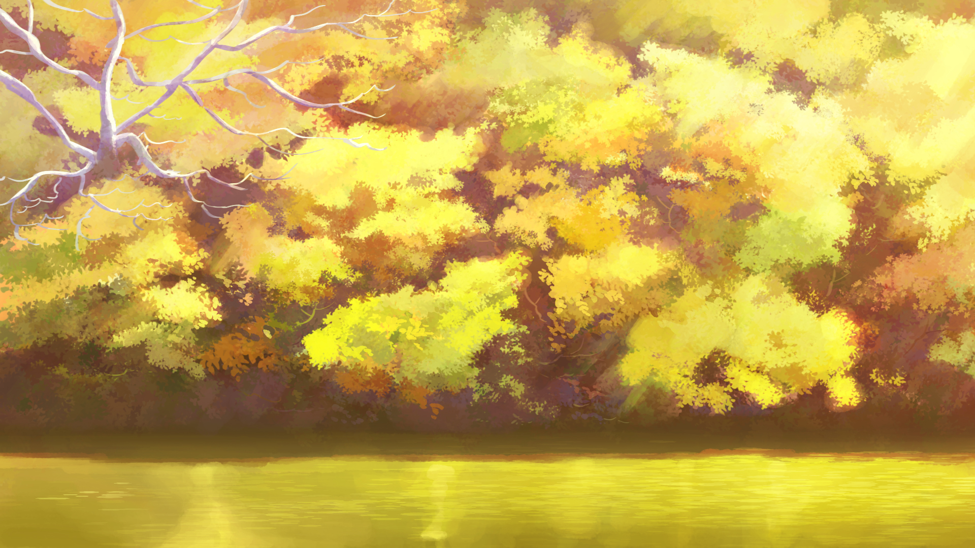 Download mobile wallpaper Anime, Forest, River, Original for free.