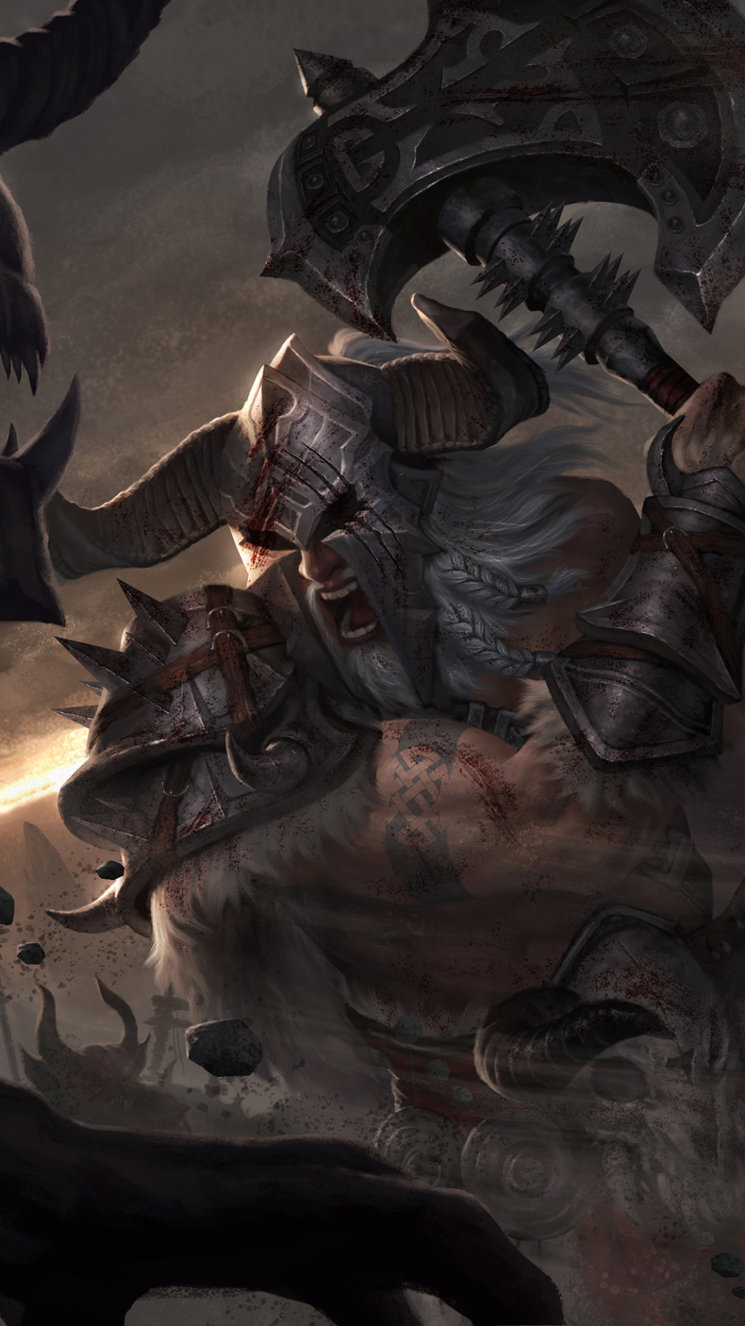 Download mobile wallpaper Diablo, Video Game, Diablo Iii, Barbarian (Diablo Iii) for free.