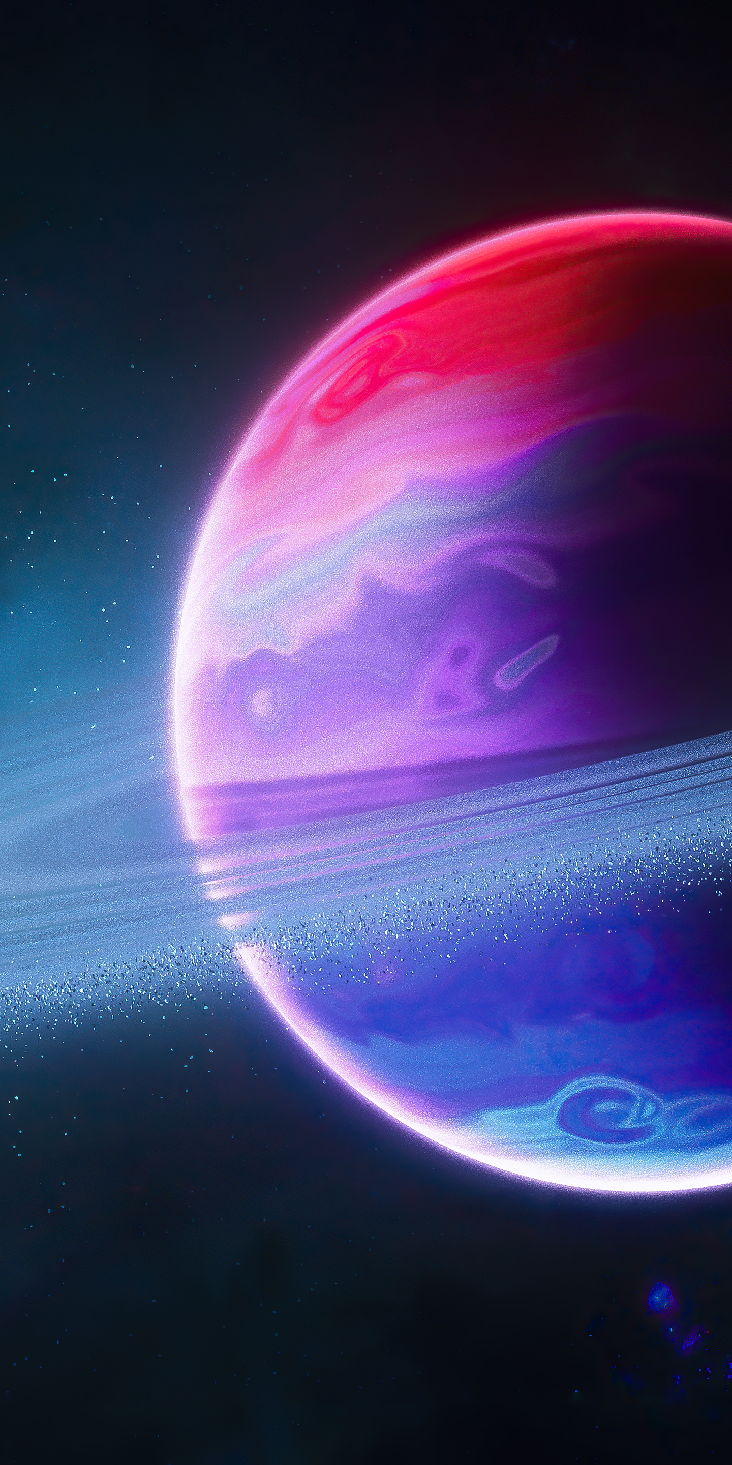 Handy-Wallpaper Planet, Science Fiction, Planetenring kostenlos herunterladen.