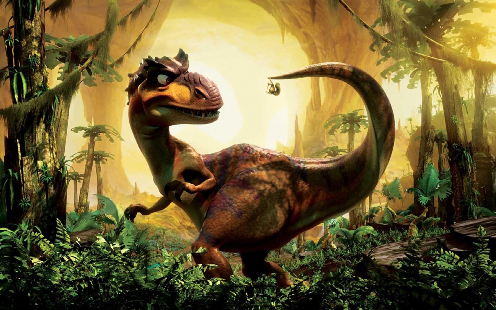 movie, ice age: dawn of the dinosaurs, dinosaur, jungle, vegetation