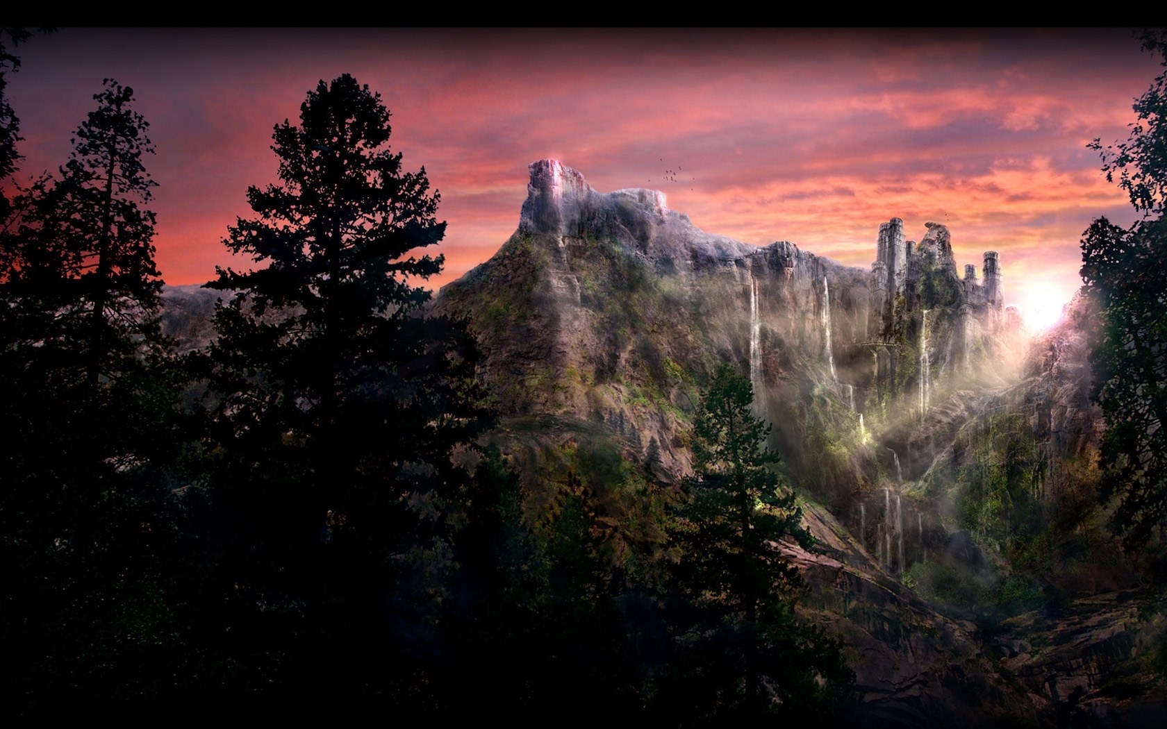 Free download wallpaper Landscape, Sky, Mountains on your PC desktop