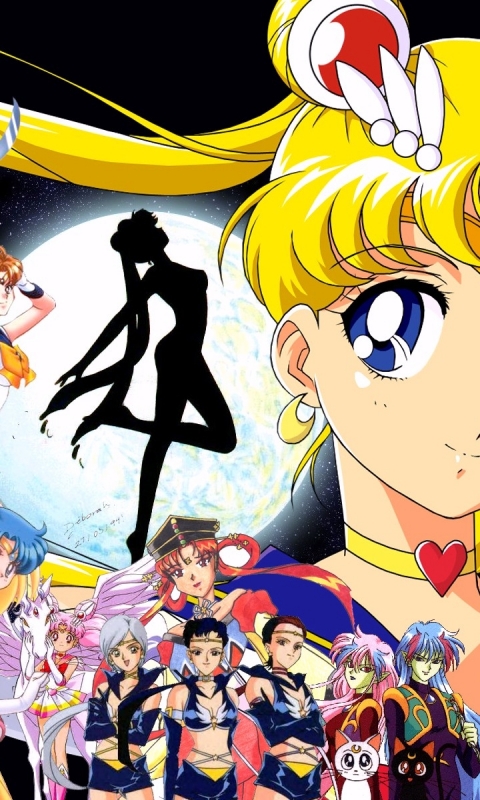 Handy-Wallpaper Animes, Sailor Moon Das Mädchen Mit Den Zauberkräften kostenlos herunterladen.