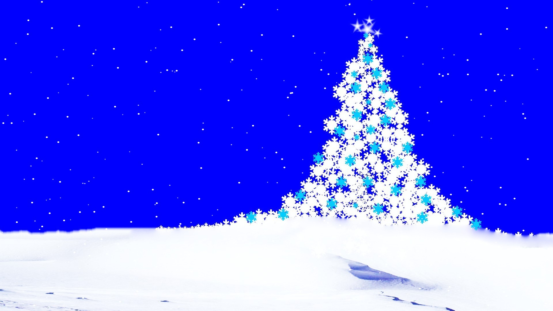 Скачать обои бесплатно Снег, Рождество, Синий, Белый, Рождественская Елка, Праздничные картинка на рабочий стол ПК