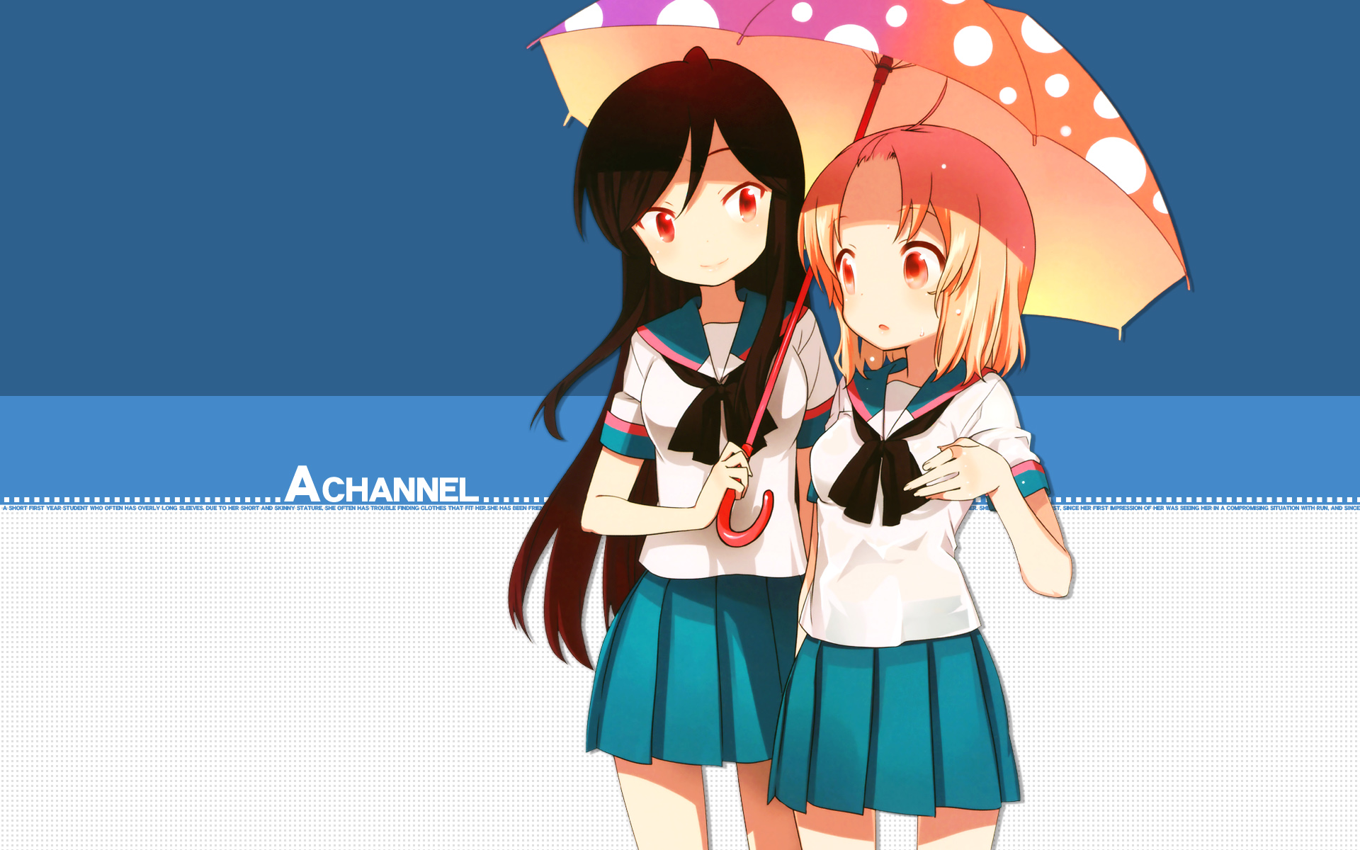 anime, a channel, run momoki, yuuko nishi