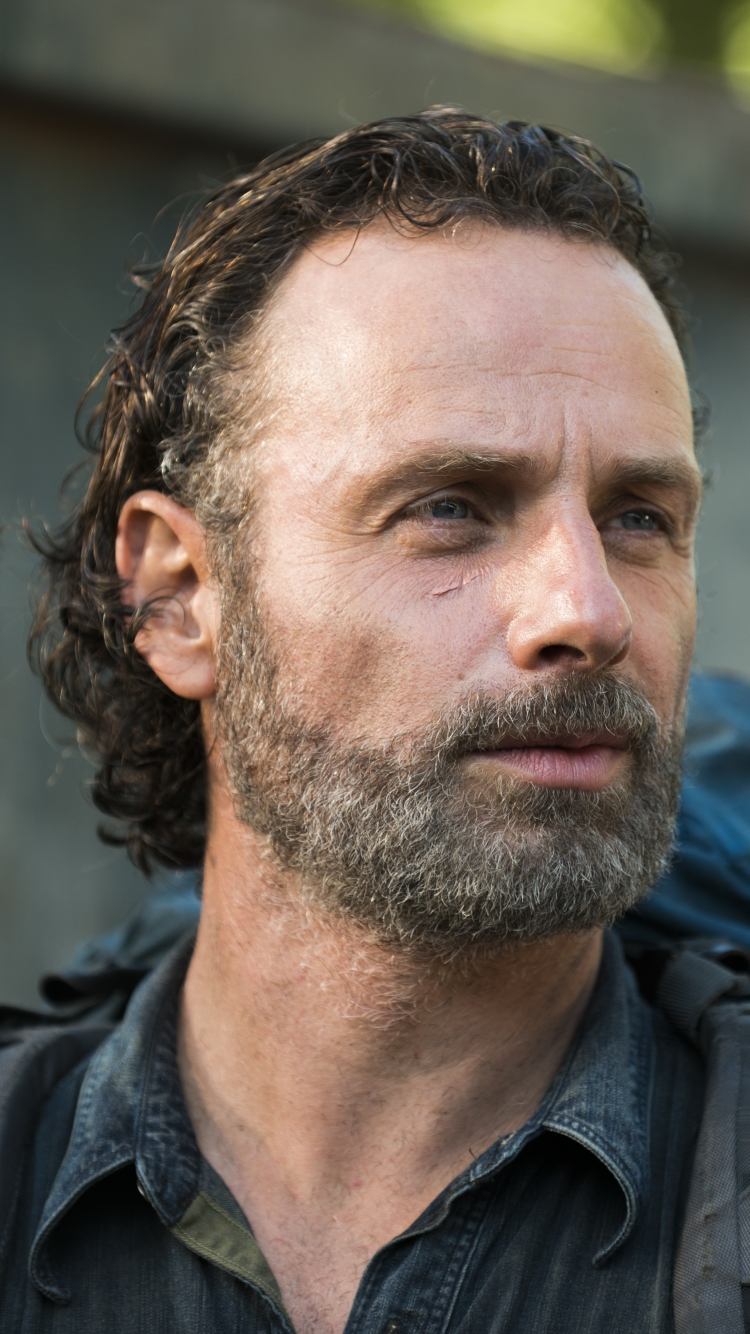 Handy-Wallpaper Fernsehserien, The Walking Dead, Rick Grimes, Andreas Lincoln kostenlos herunterladen.