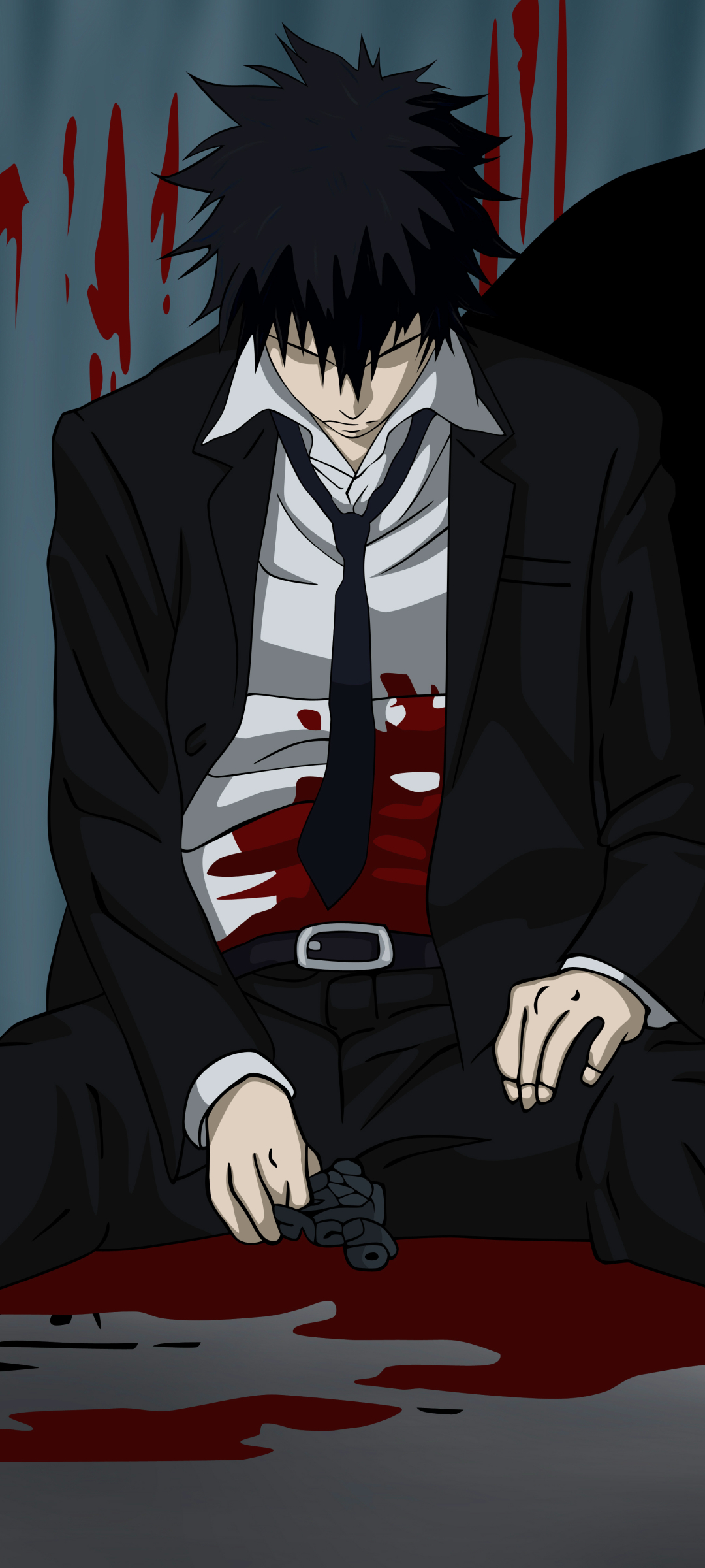 Download mobile wallpaper Anime, Blood, Shinya Kogami, Psycho Pass for free.