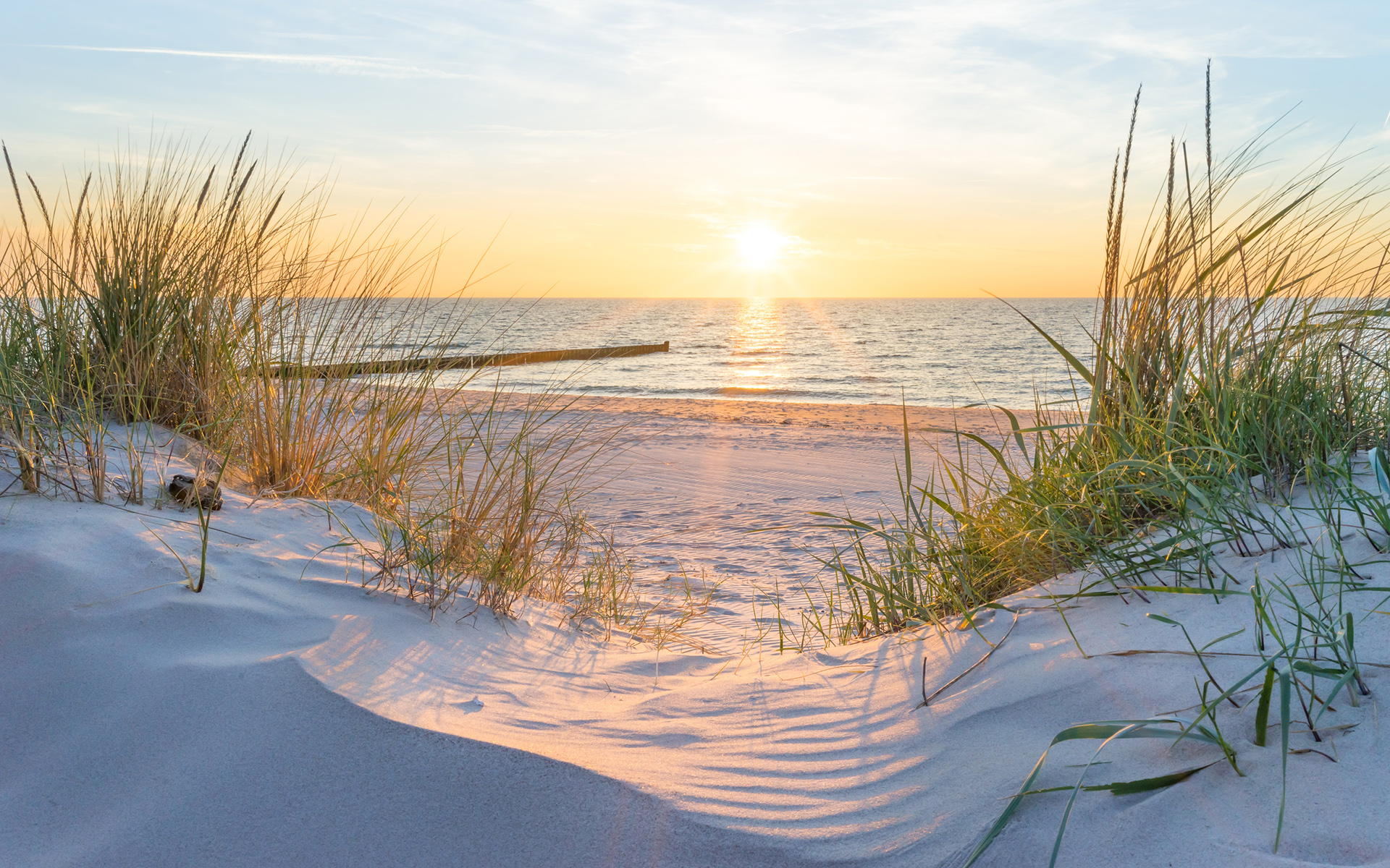 Laden Sie das Strand, Horizont, Meer, Sonne, Erde/natur-Bild kostenlos auf Ihren PC-Desktop herunter