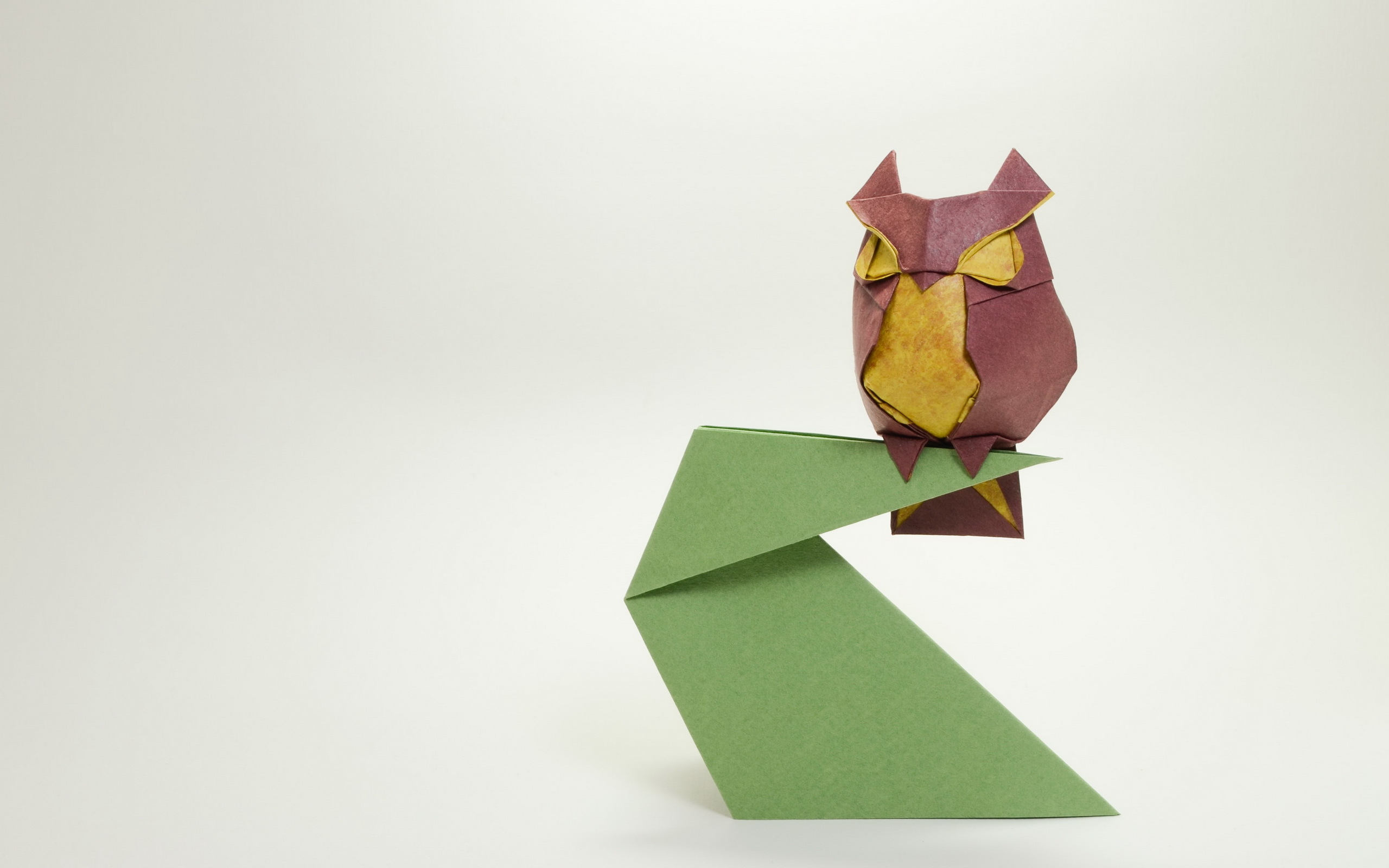 Download mobile wallpaper Owl, Bird, Origami, Man Made for free.