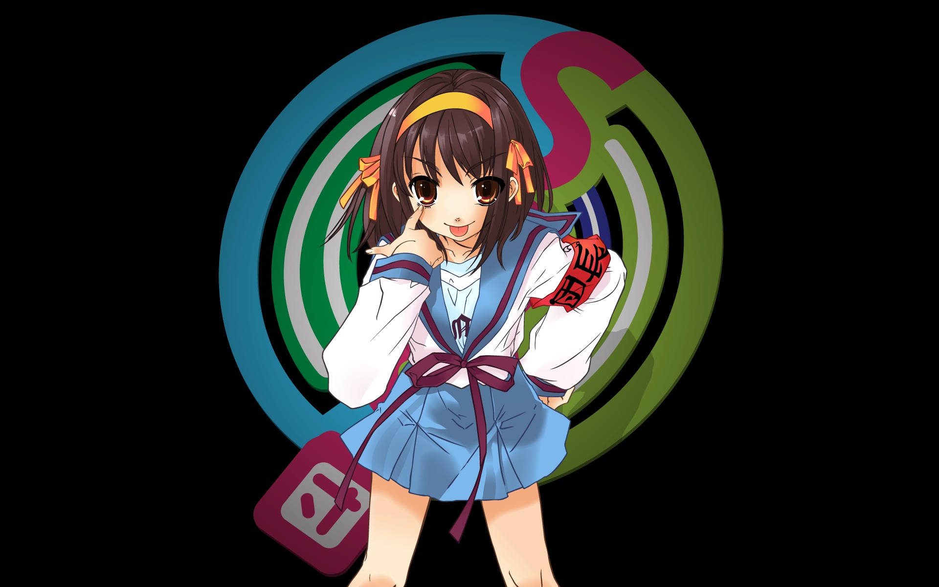 Laden Sie das Animes, Haruhi Suzumiya, Suzumiya Haruhi No Yūutsu-Bild kostenlos auf Ihren PC-Desktop herunter