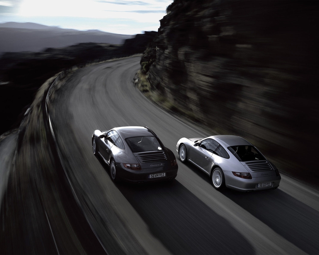 Handy-Wallpaper Auto, Roads, Porsche kostenlos herunterladen.