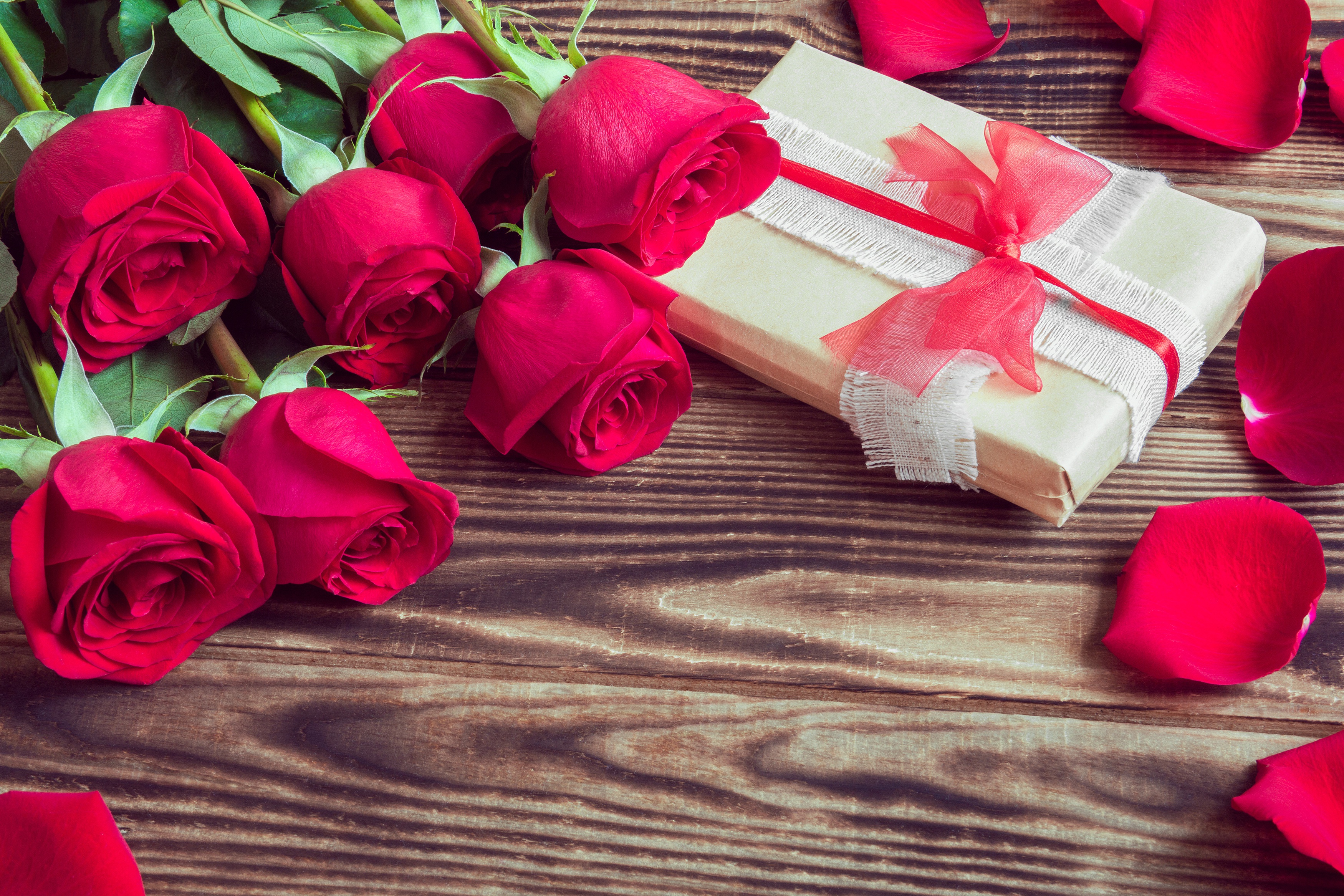 Скачати мобільні шпалери День Святого Валентина, Натюрморт, Квітка, Роза, Свято, Подарунок, Романтичний безкоштовно.