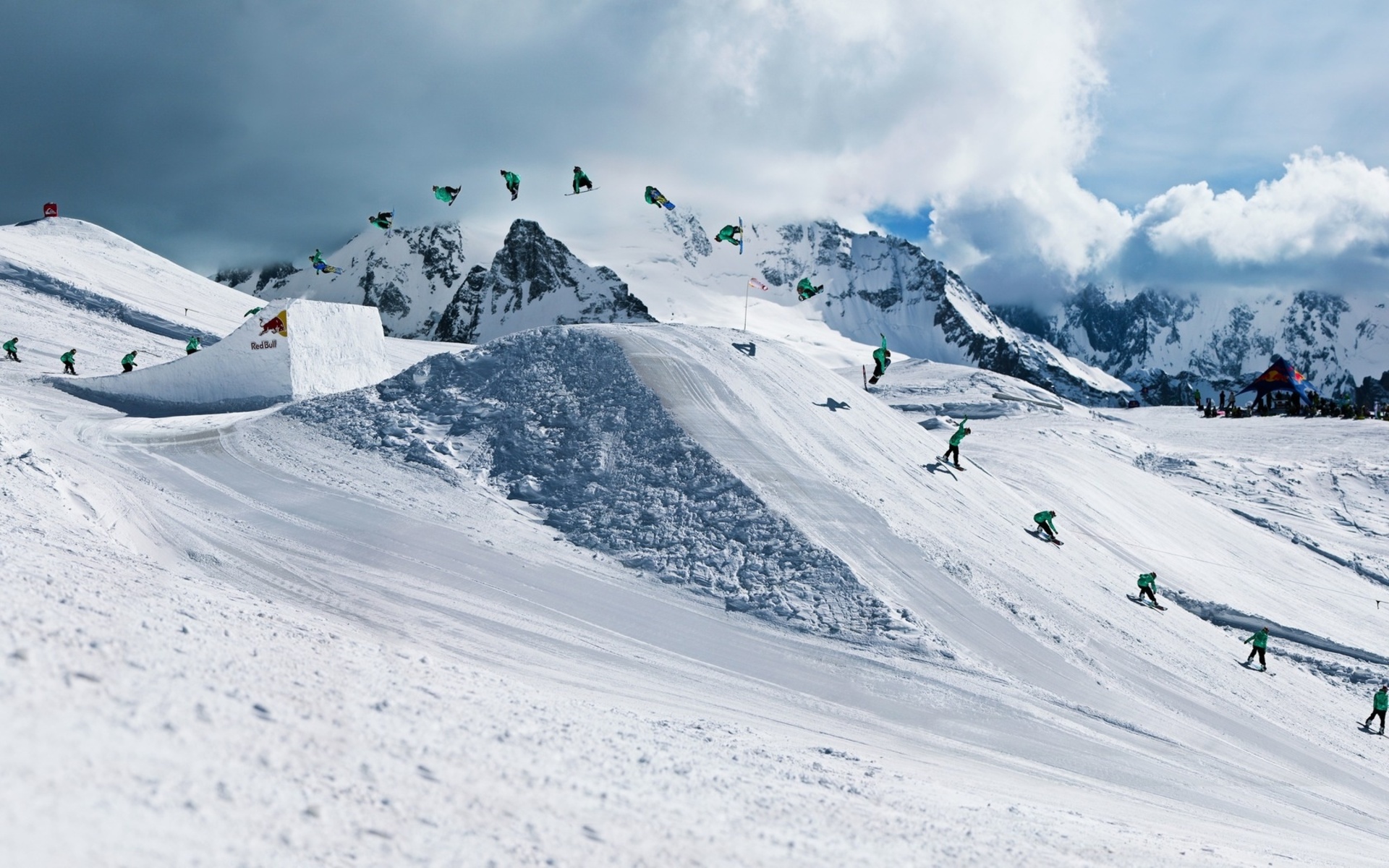 552280 скачать обои виды спорта, катание на сноуборде, ландшафт, гора, снег, зима - заставки и картинки бесплатно