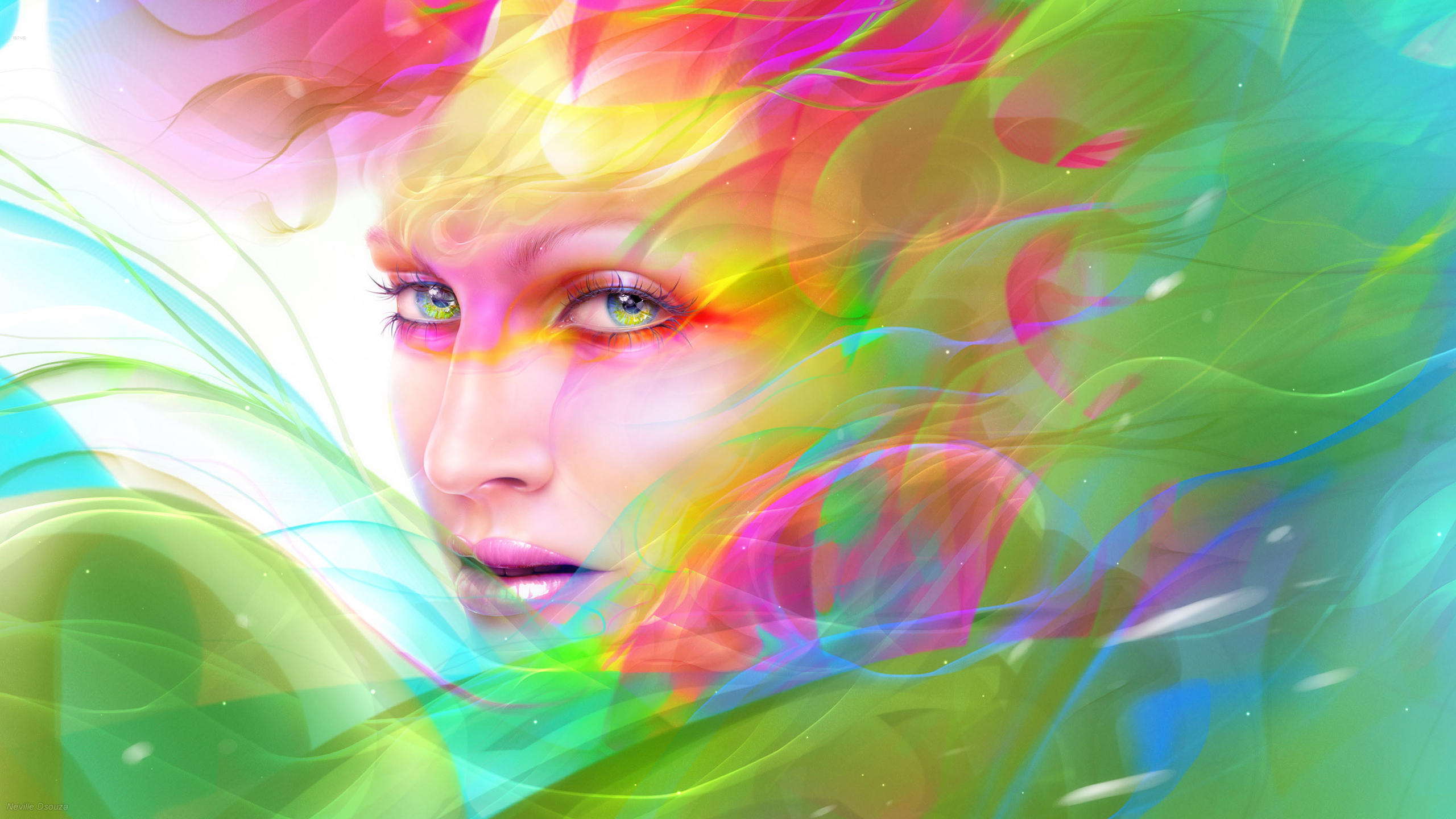 Free download wallpaper Fantasy, Colorful, Women on your PC desktop