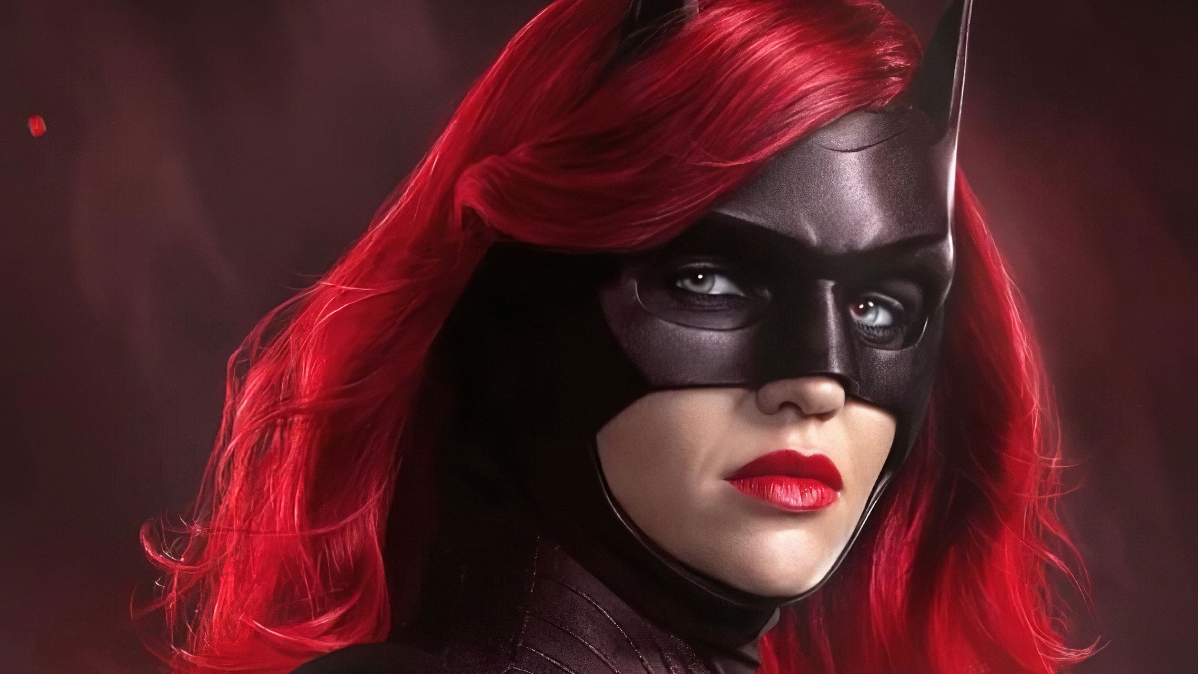 Laden Sie das Fernsehserien, Lippenstift, Batwoman, Rubinrose-Bild kostenlos auf Ihren PC-Desktop herunter