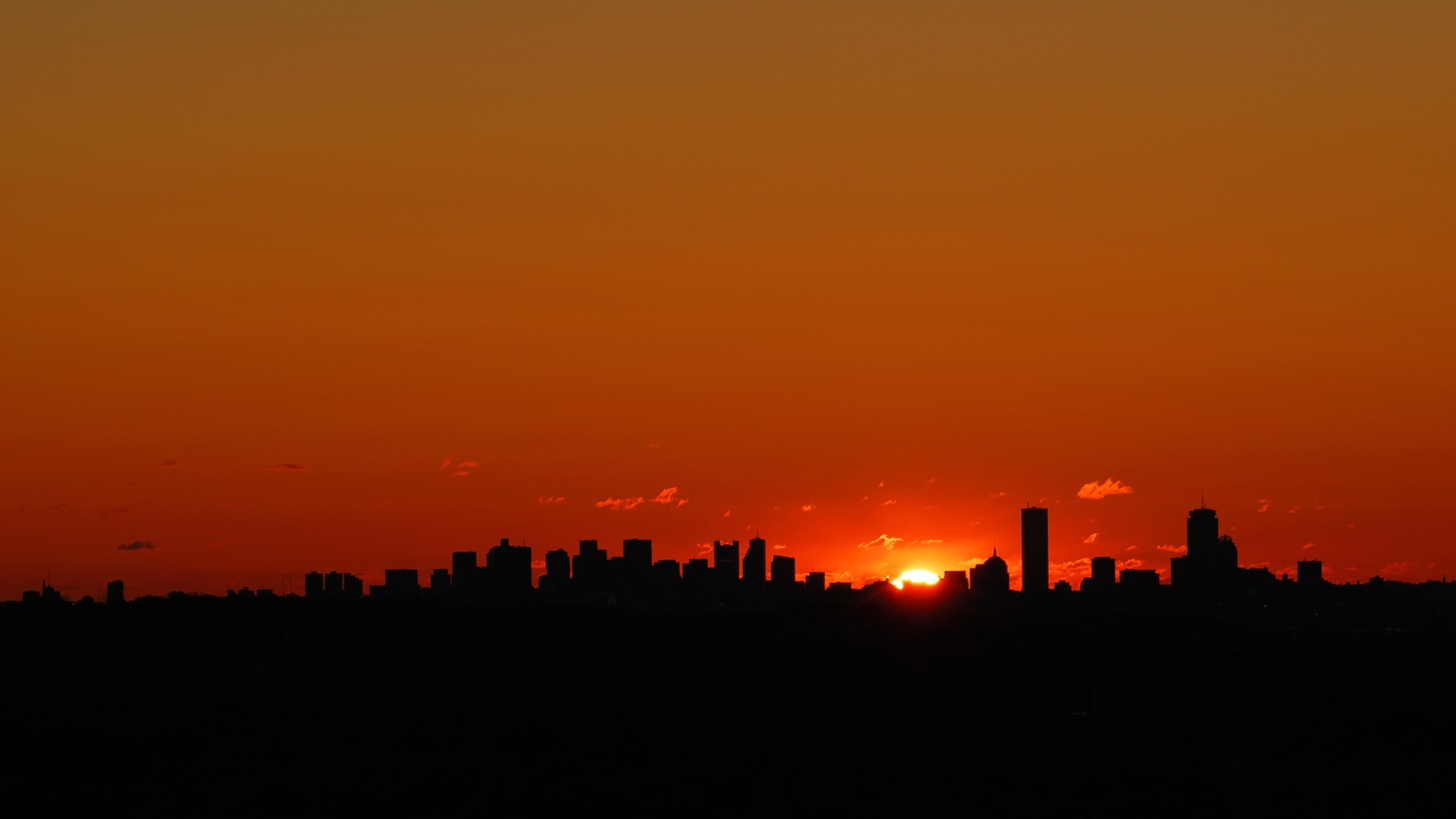 Free download wallpaper Sunset, City, Dark, Photography on your PC desktop