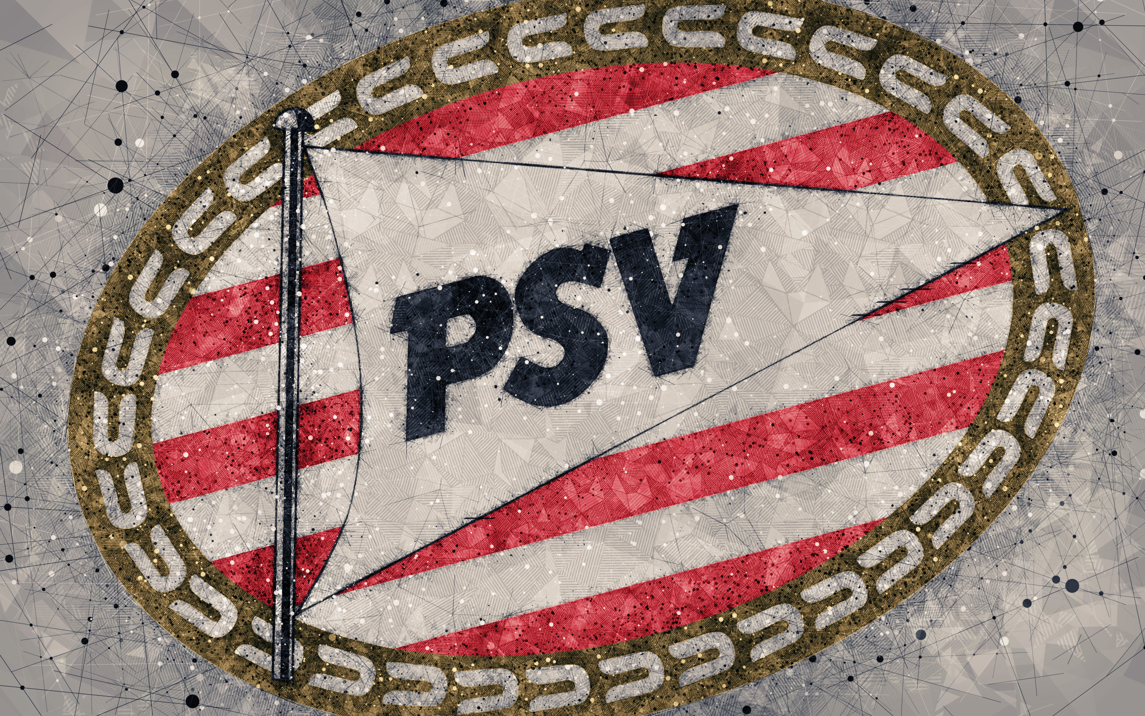 Téléchargez des papiers peints mobile Logo, Des Sports, Emblème, Football, Psv Eindhoven gratuitement.