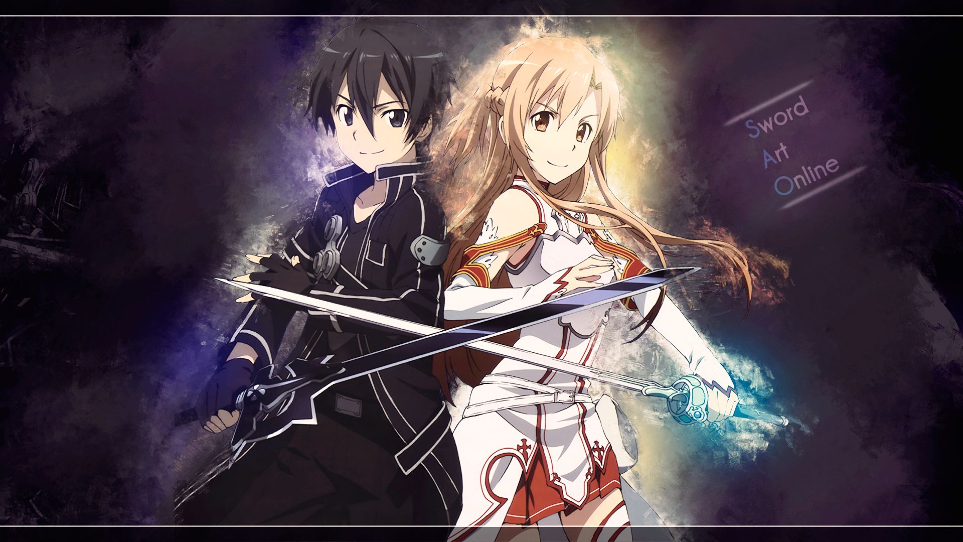 Download mobile wallpaper Anime, Sword Art Online, Asuna Yuuki, Kirito (Sword Art Online), Kazuto Kirigaya for free.