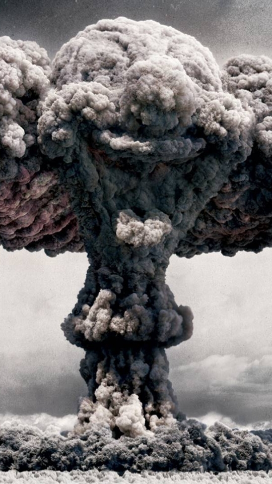 military, explosion, clown, bomb, nuclear, mushroom cloud
