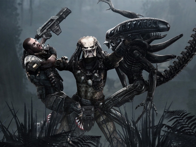 Популярні заставки і фони Aliens Versus Predator: Extinction на комп'ютер