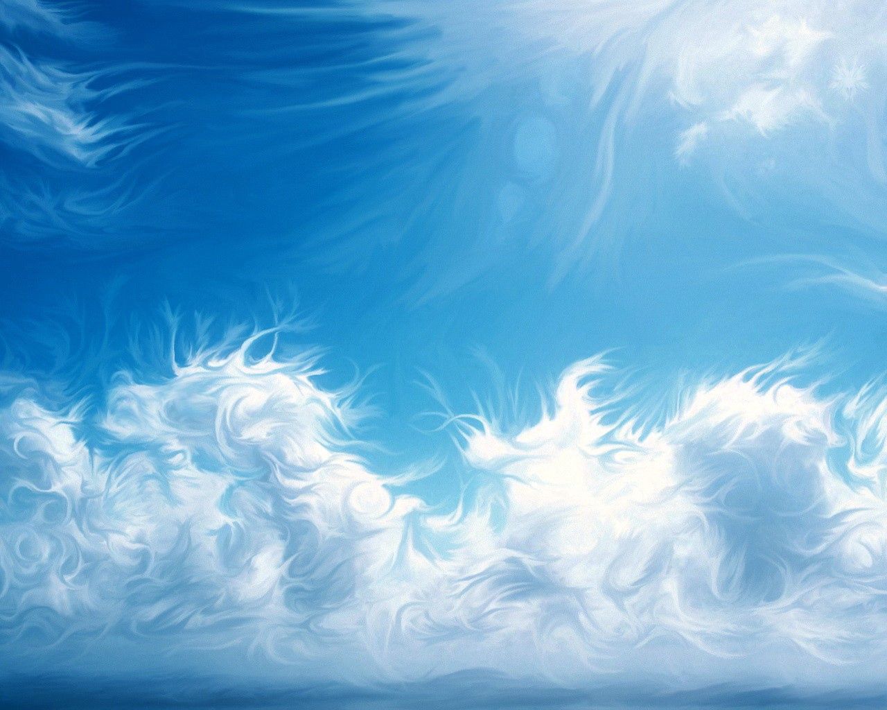 Download mobile wallpaper Clouds, Shine, Light, Patterns, Lines, Abstract for free.