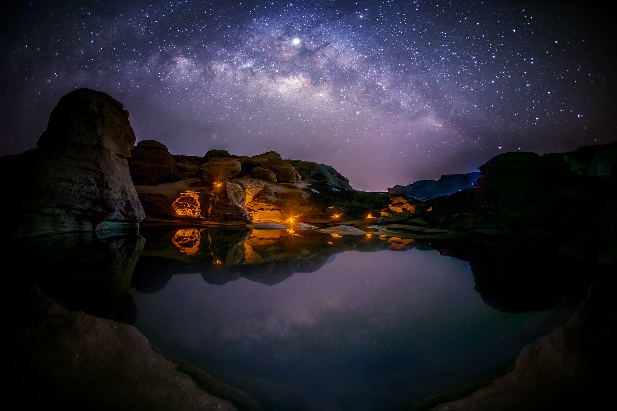 Téléchargez gratuitement l'image Etoiles, Lac, Voie Lactée, Des Lacs, Terre/nature sur le bureau de votre PC