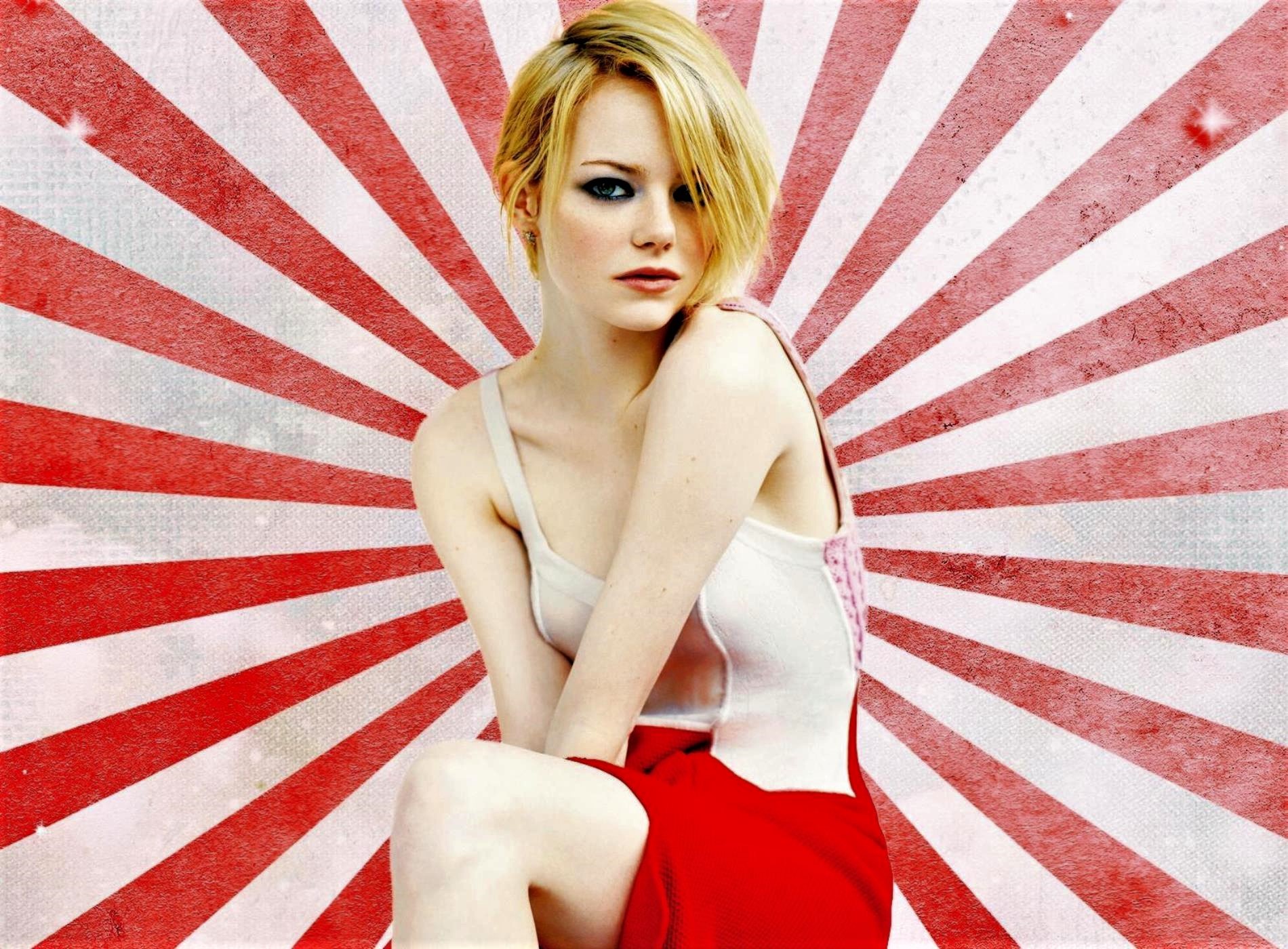 Laden Sie das Emma Stone, Streifen, Amerikanisch, Blondinen, Berühmtheiten, Darstellerin-Bild kostenlos auf Ihren PC-Desktop herunter