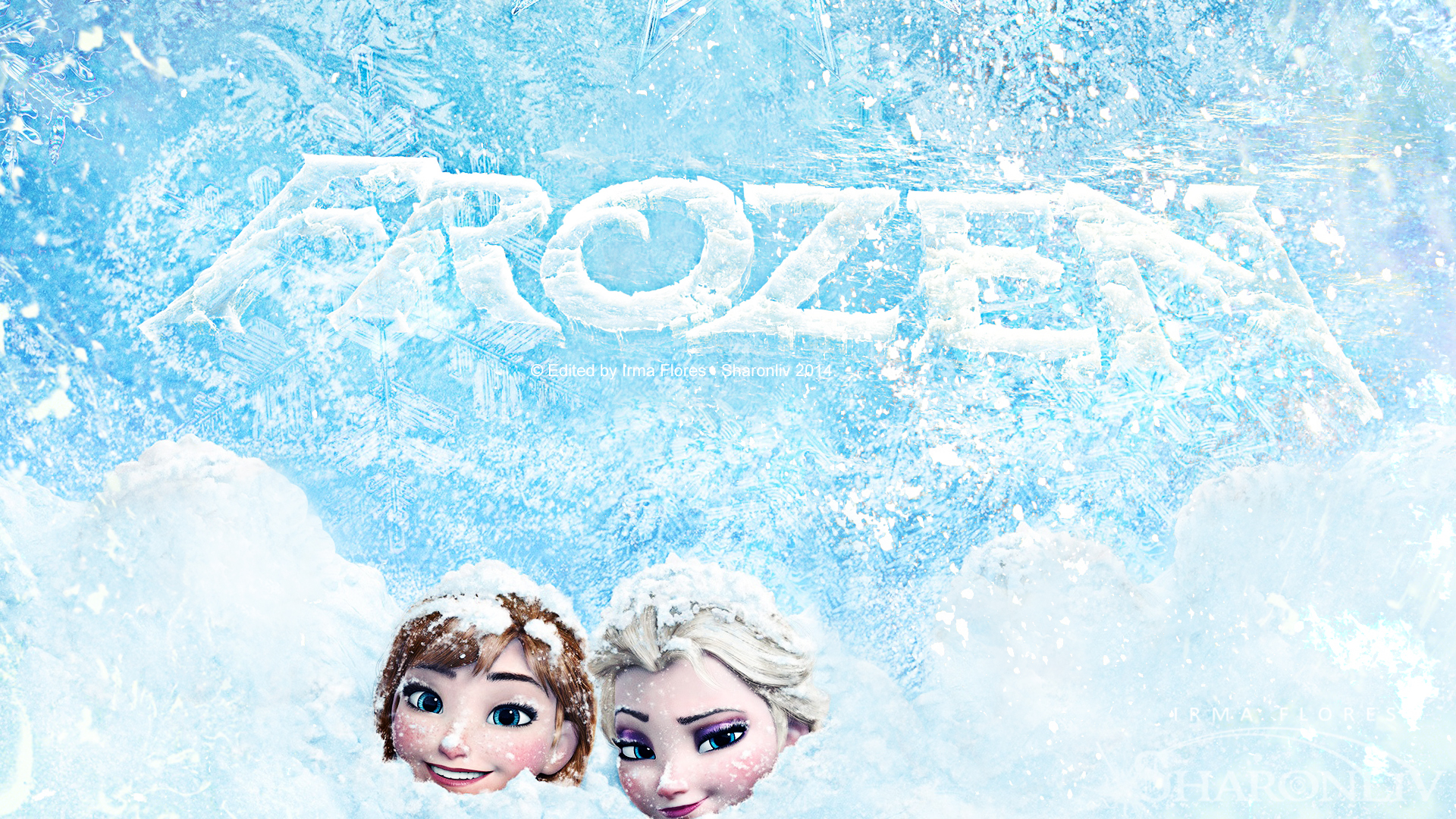 Descarga gratuita de fondo de pantalla para móvil de Nieve, Películas, Frozen: El Reino Del Hielo, Congelado (Película), Ana (Congelada), Elsa (Congelada).