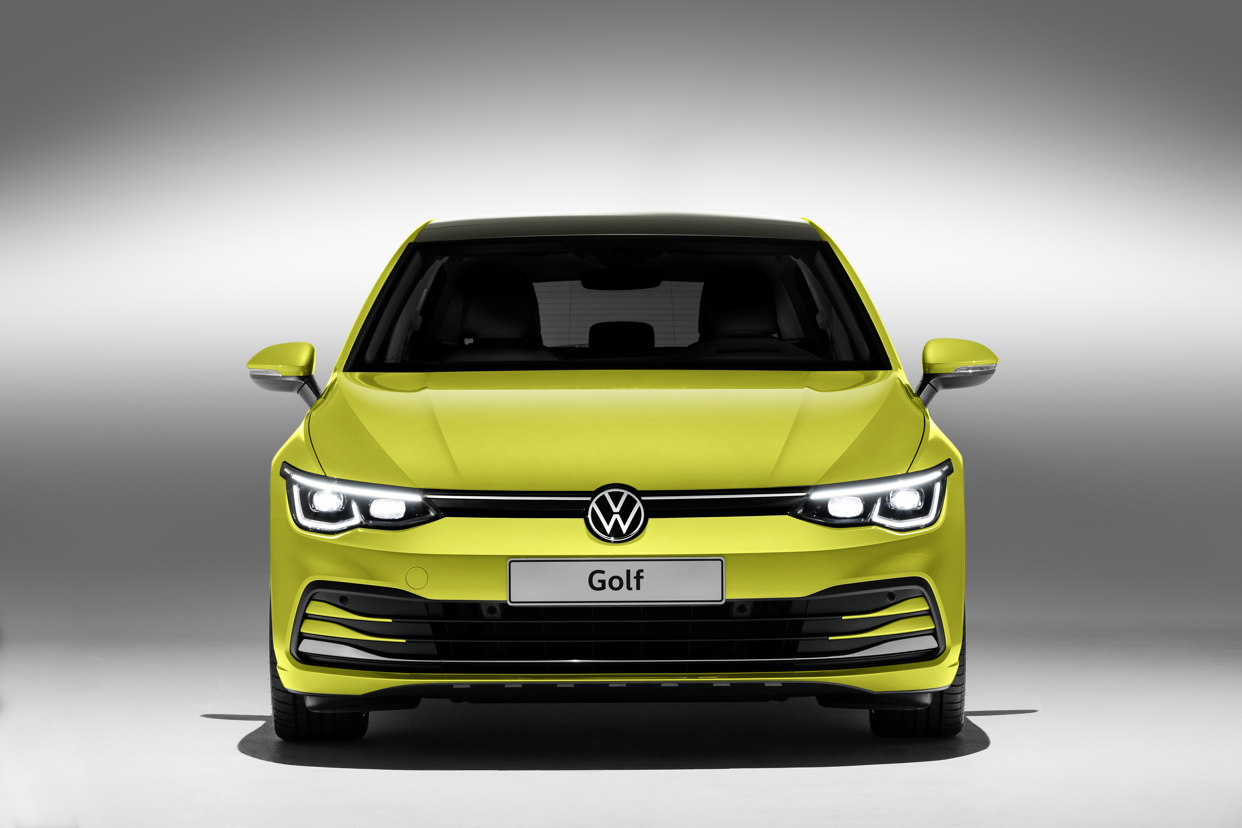 Laden Sie das Volkswagen, Autos, Kompaktwagen, Fahrzeuge, Vw Golf, Gelbes Auto-Bild kostenlos auf Ihren PC-Desktop herunter