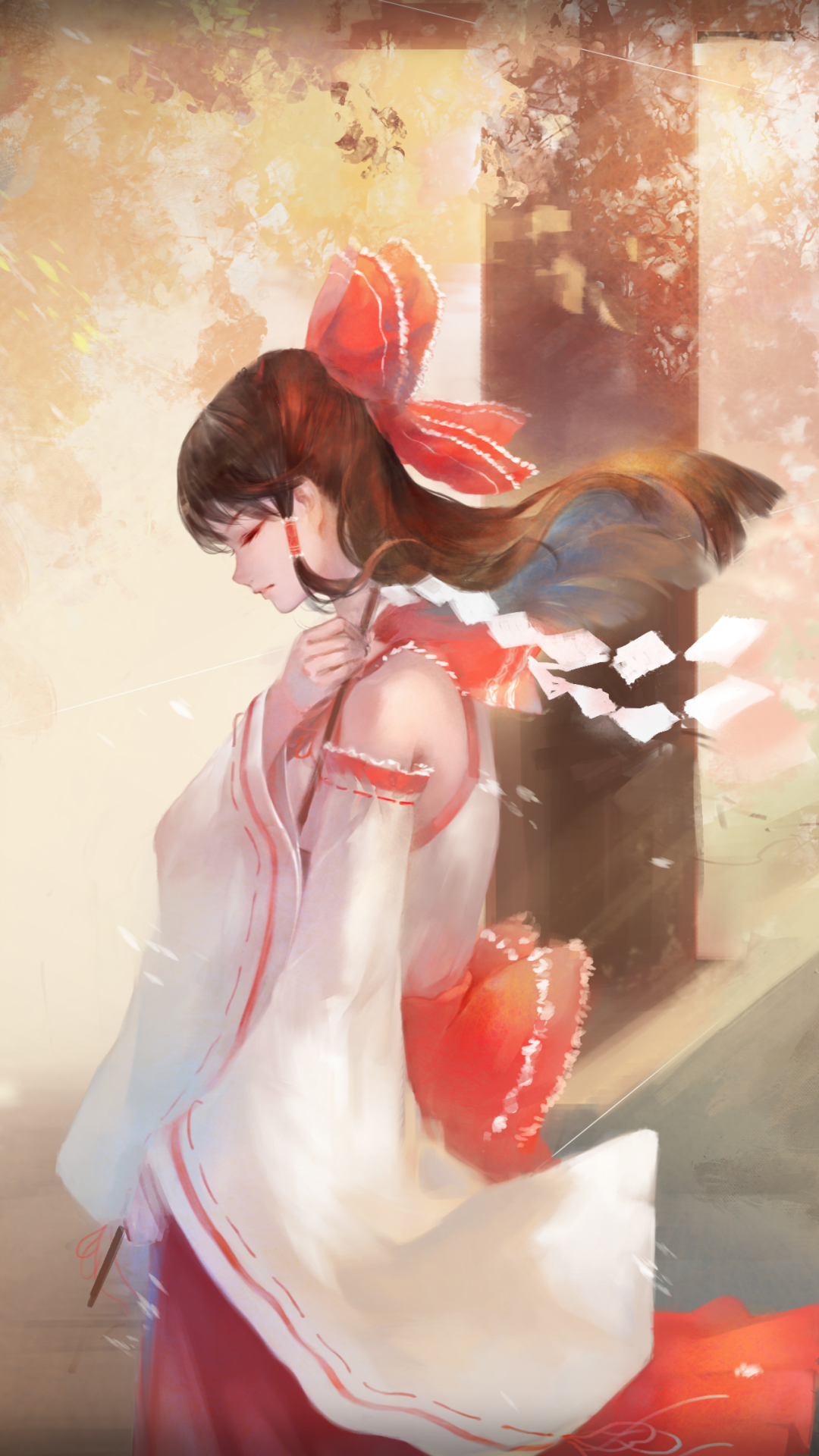 Descarga gratuita de fondo de pantalla para móvil de Animado, Touhou, Reimu Hakurei.