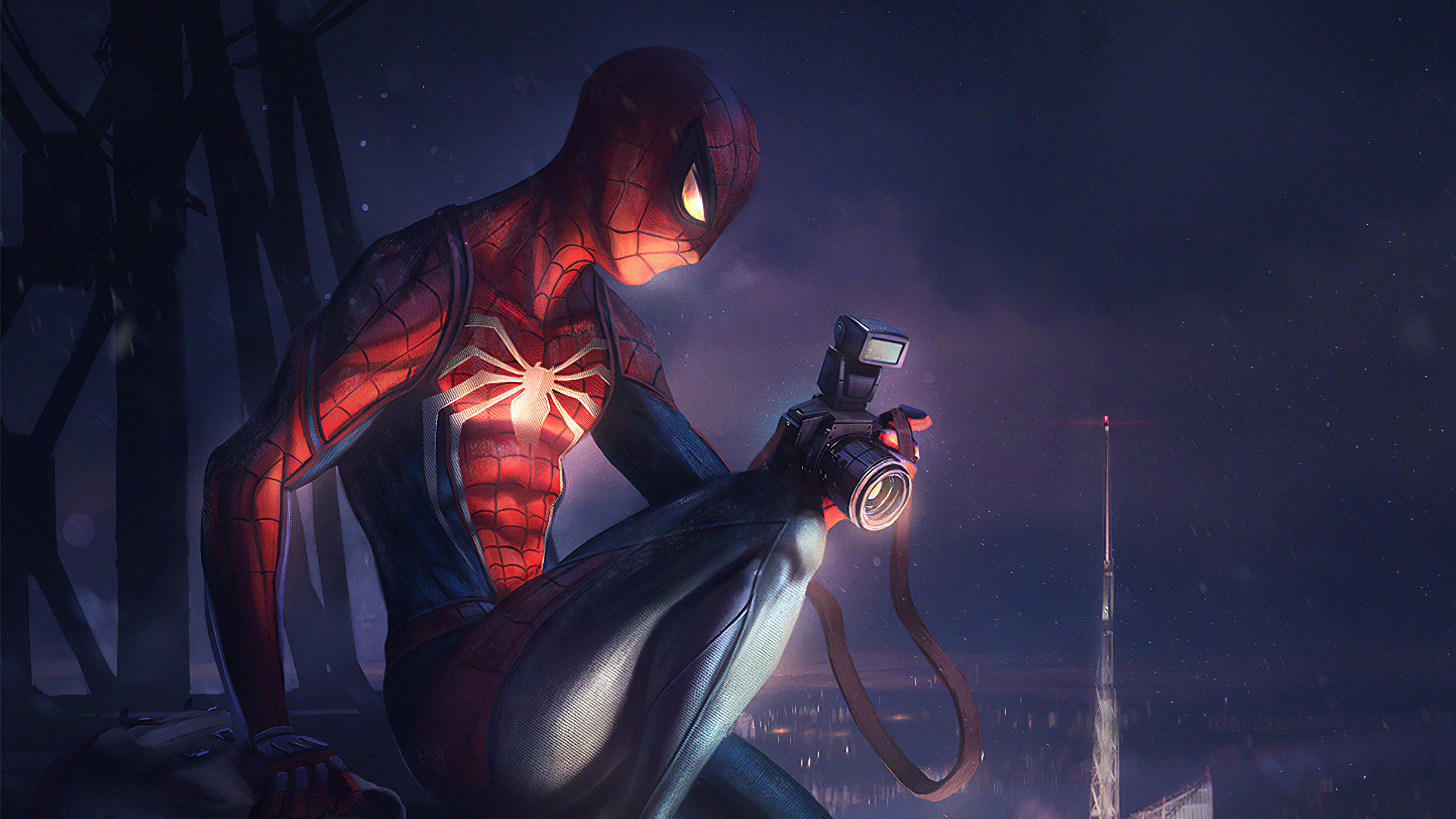 Download mobile wallpaper Spider Man, Camera, Comics for free.