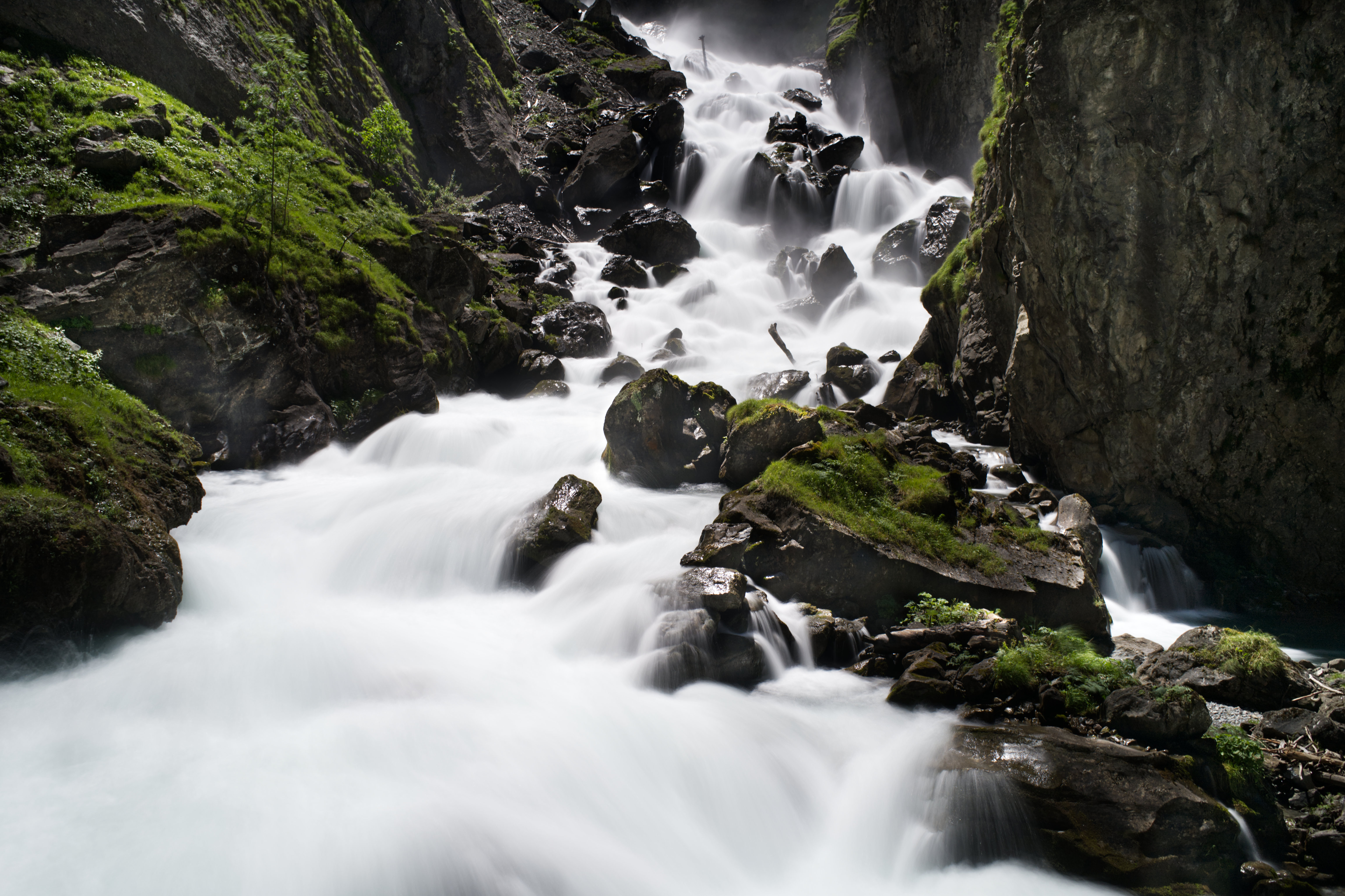 rocks, nature, water, rivers, stones, moss HD for desktop 1080p