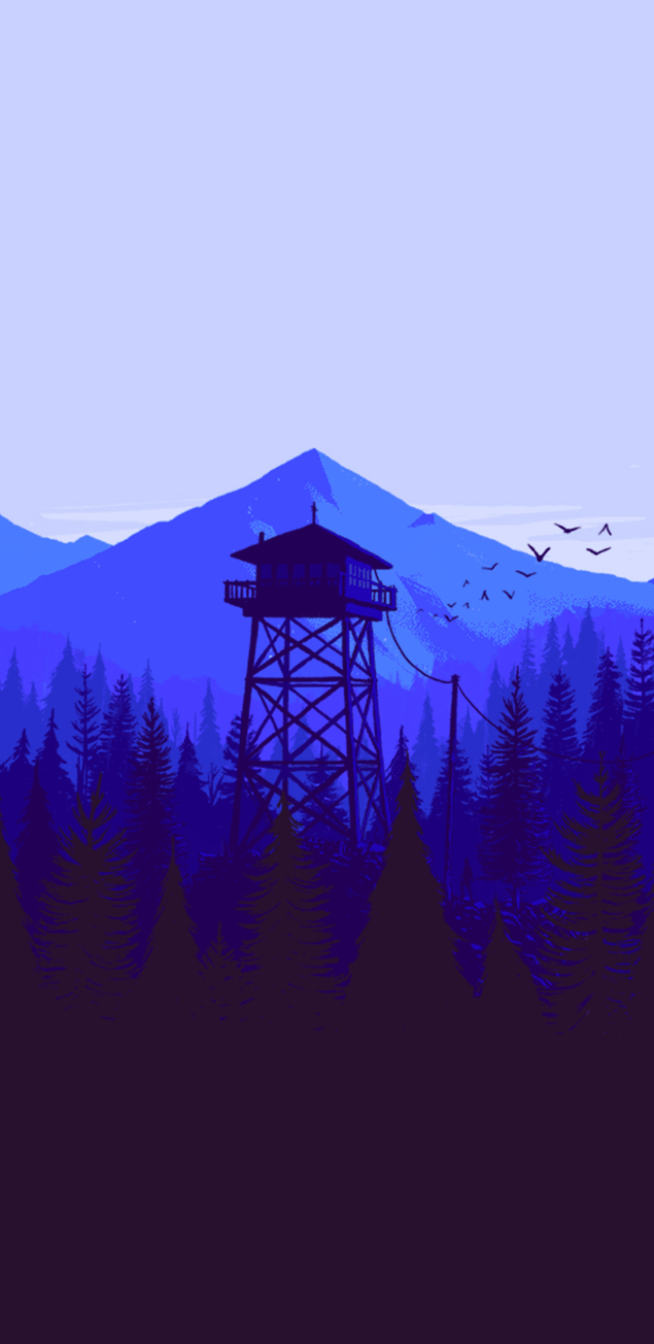 Download mobile wallpaper Mountain, Forest, Video Game, Firewatch for free.