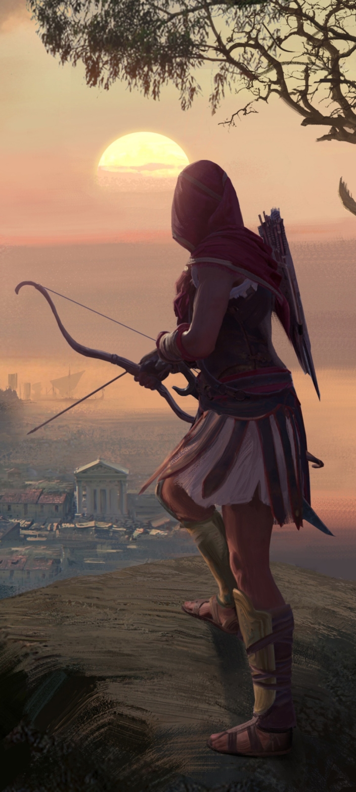 Download mobile wallpaper Assassin's Creed, Bow, Archer, Video Game, Woman Warrior, Assassin's Creed Odyssey for free.