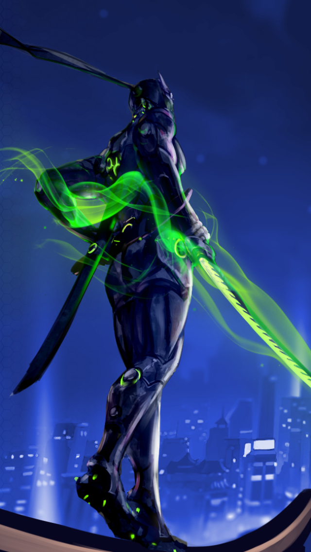 Download mobile wallpaper Overwatch, Video Game, Genji (Overwatch) for free.